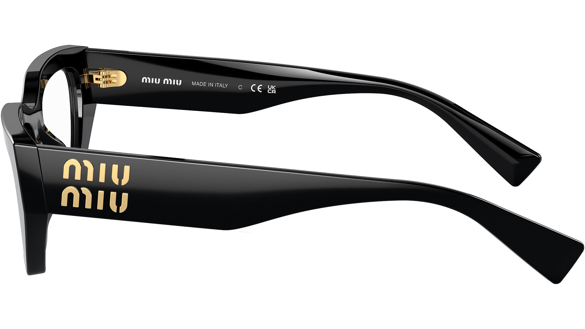 Miu Miu MU 03XV Optical Frame 1AB1O1 Black - eye-oo.com