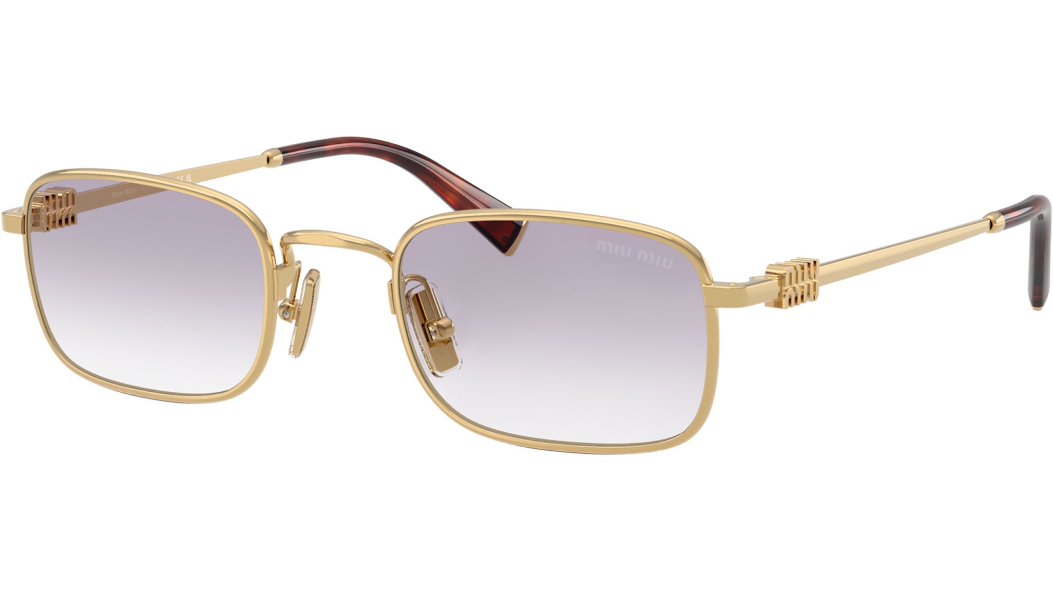 MU A53S Miu Miu Sunglasses 5AK04O Gold - eye-oo.com