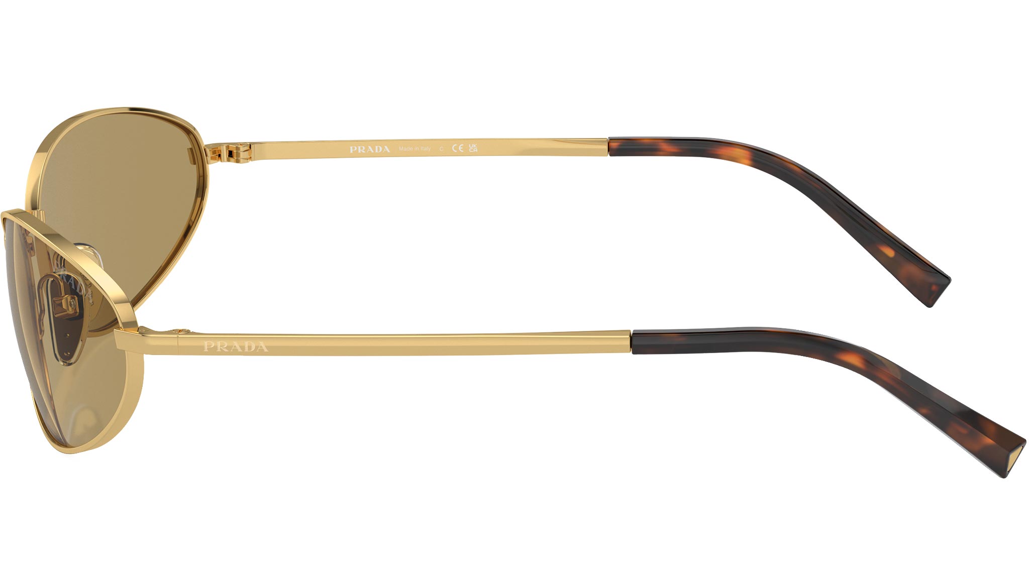 Prada PR A59S Sunglasses 5AK70G Gold - eye-oo.com