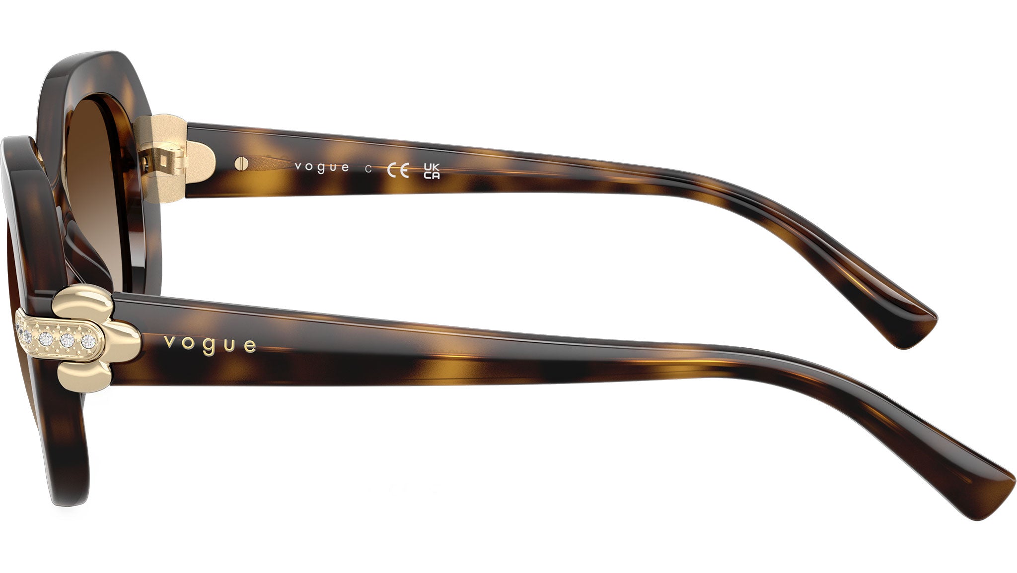 Vogue VO5706SB Sunglasses W65613 Dark Havana - eye-oo.com