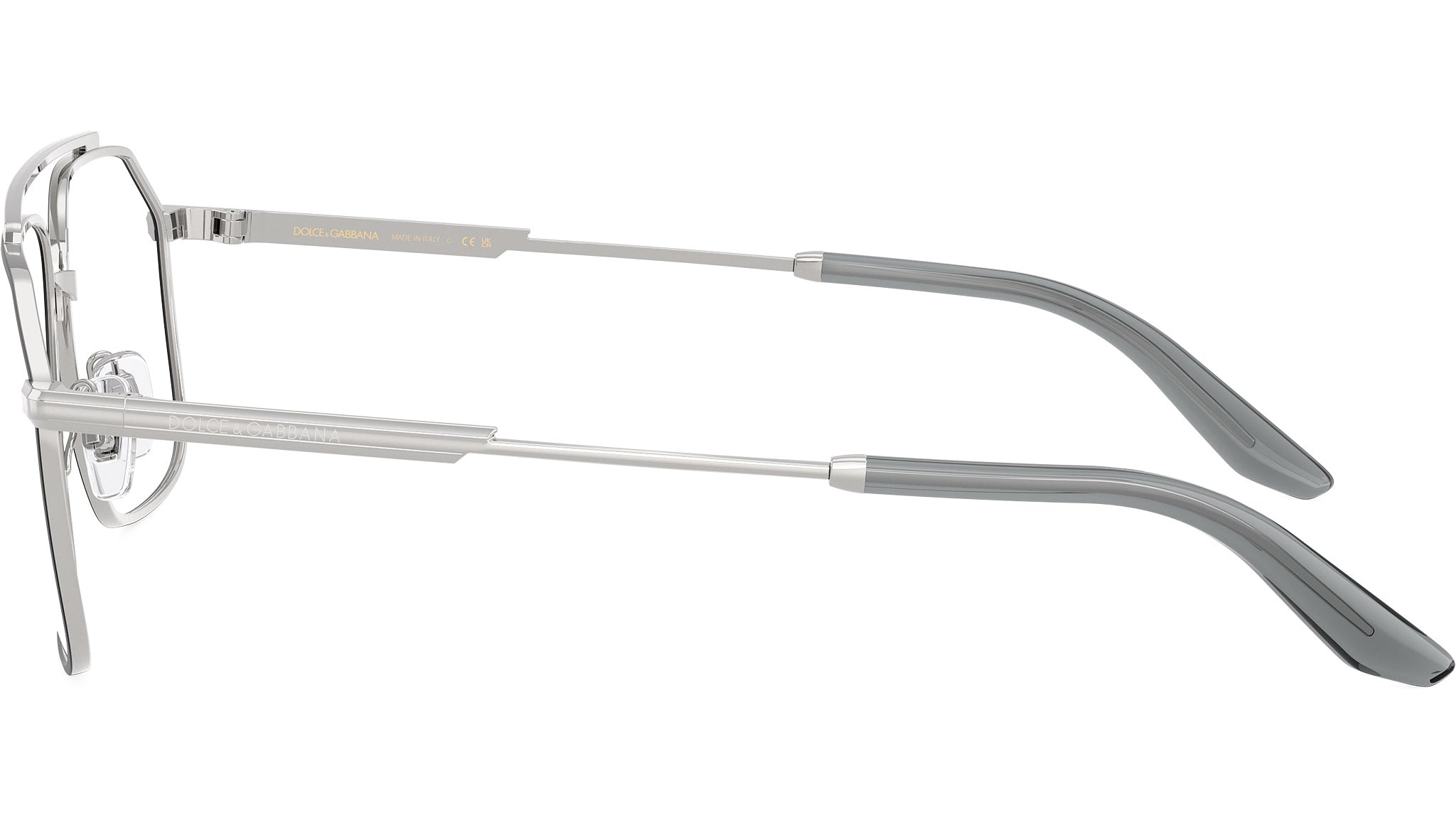 Dolce & Gabbana DG 1364 Glasses 1324 Silver / Matte Black - eye-oo.com