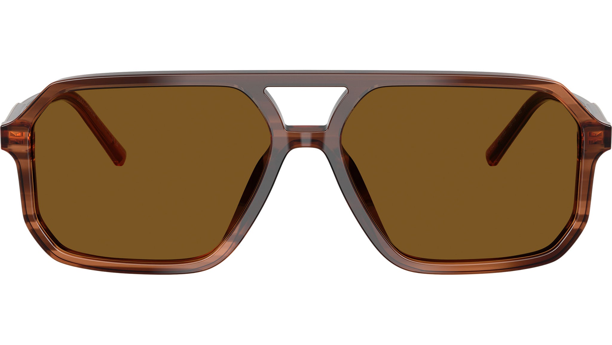 DG4541 Dolce & Gabbana Sunglasses 348183 Brown On Striped Brown