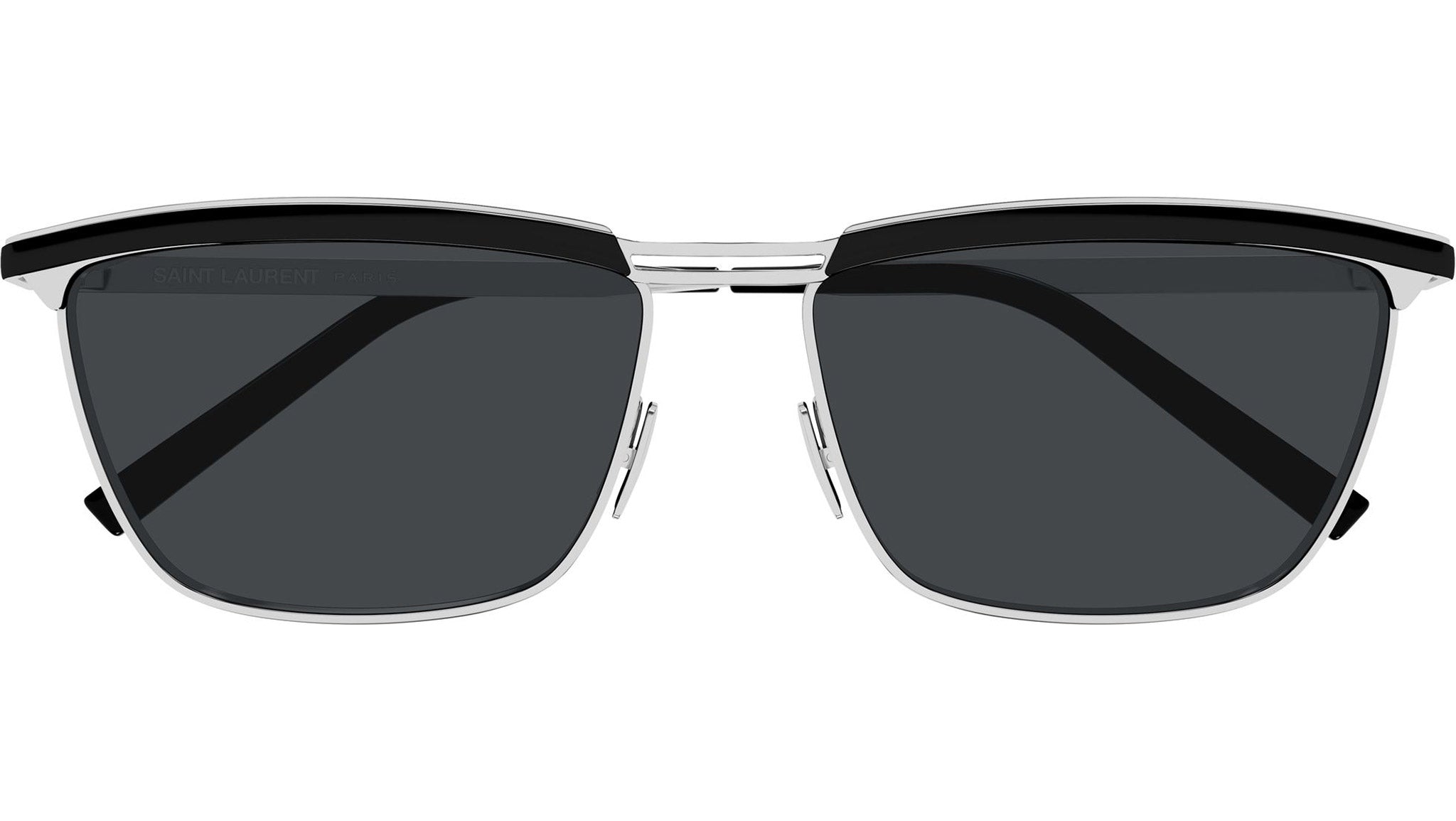 SL 795 JOE Saint Laurent Sunglasses 003 Shiny Silver - eye-oo.com
