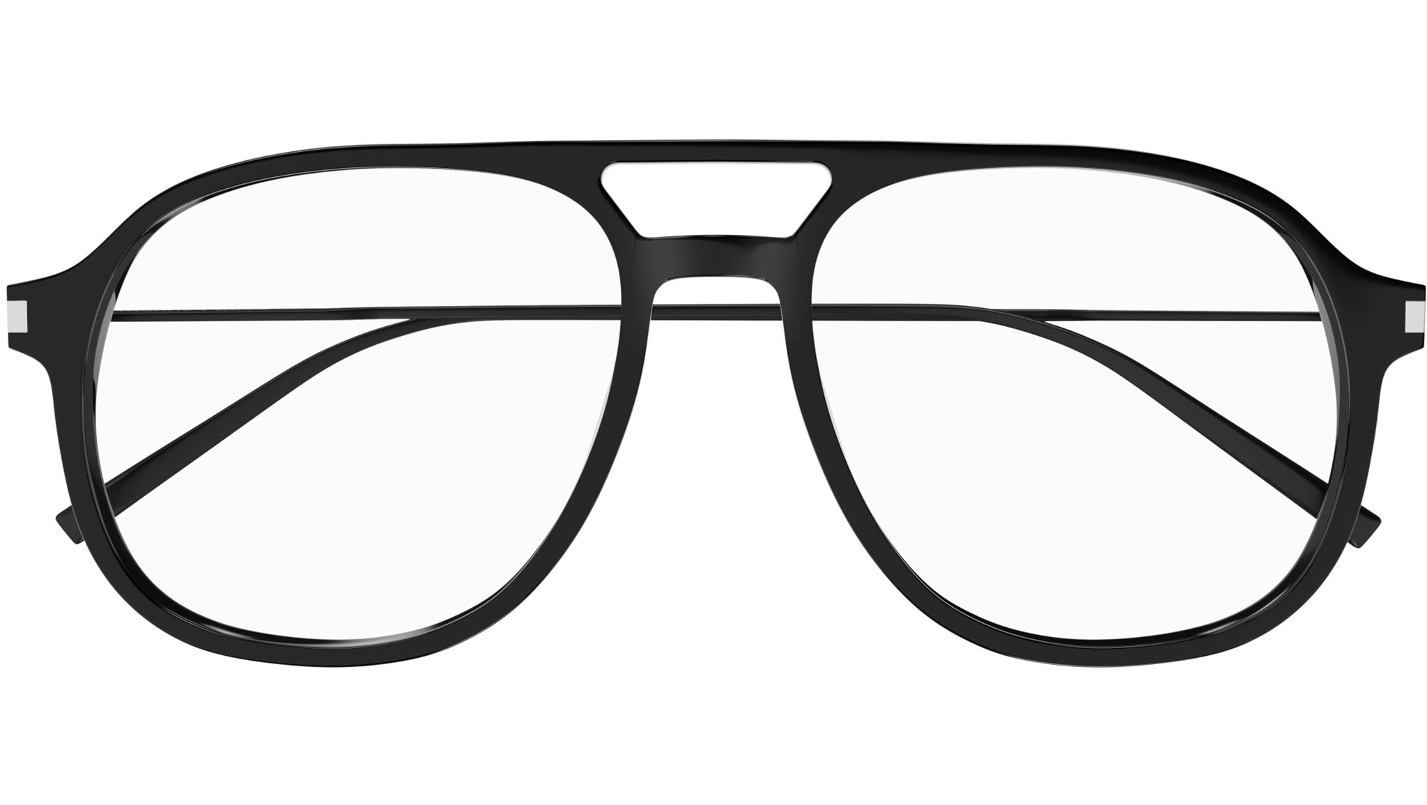NEW Saint Laurent SL626 001 Black Aviator Unisex Eyeglasses Saint Laurent SL 667 OPT 001 Shiny Black Glasses - eye-oo.com main image 4