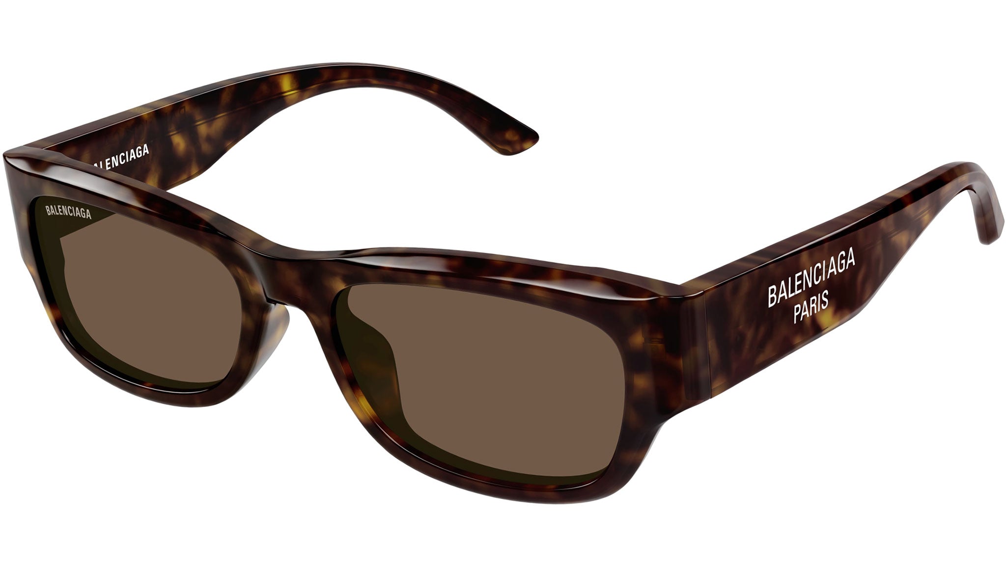 NEW BALENCIAGA BB0390SK 002 DARK HAVANA SUNGLASSES BB0390SK Balenciaga Rectangular Sunglasses 002 Havana - eye  main image 2