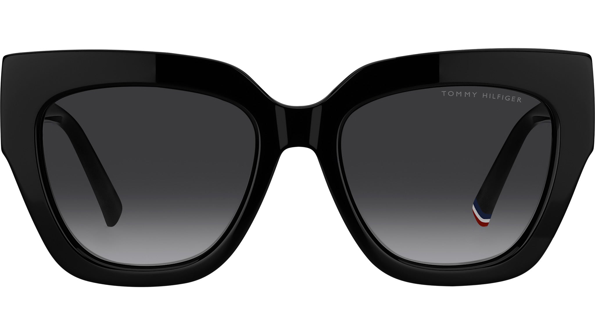 Tommy Hilfiger 2223/S Black Squared Sunglasses TH 2223/S Tommy Hilfiger Sunglasses 807 9O Black - eye-oo.com main image 2