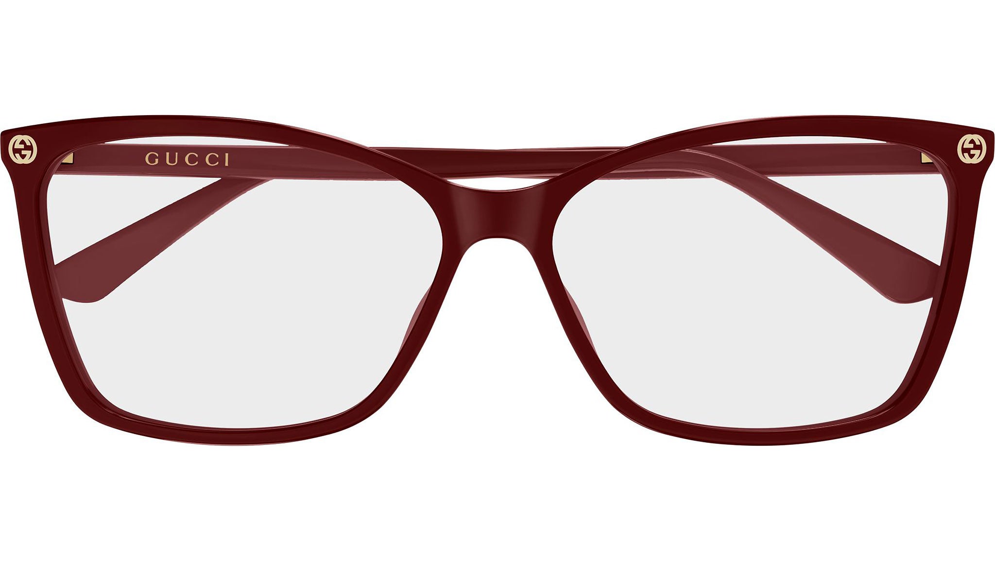 Gucci GG0025O 022 Burgundy Cat Eye Glasses - eye-oo.com display picture 1