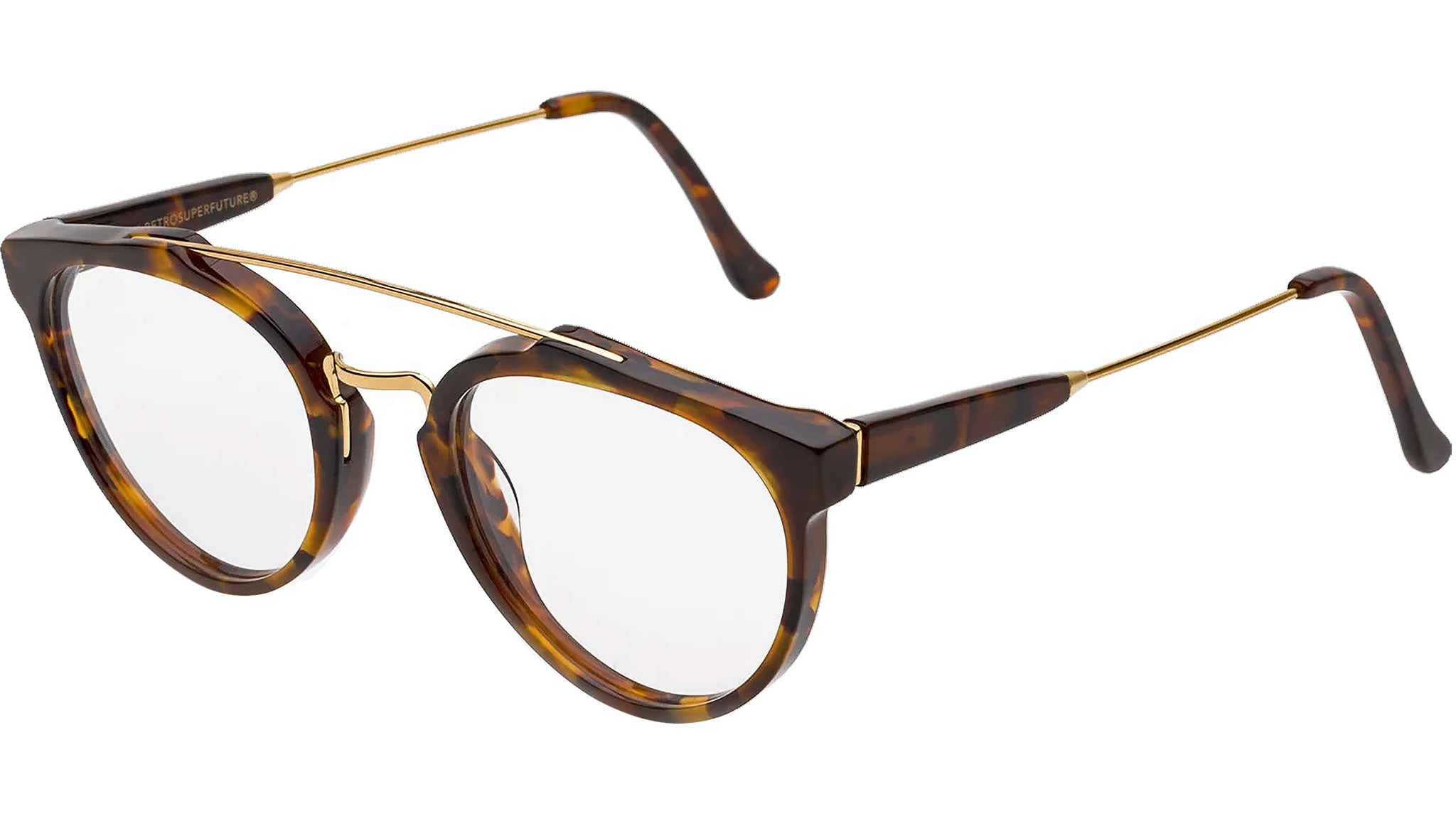 Lunettes De Soleil Retrosuperfuture Onorato Havana - Monture Marron Acétate - Verres Gris UV400