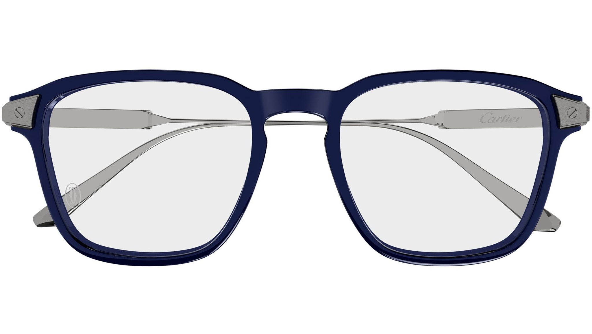 Cartier CT0611O Eyeglasses 002 Shiny Blue - eye-oo.com