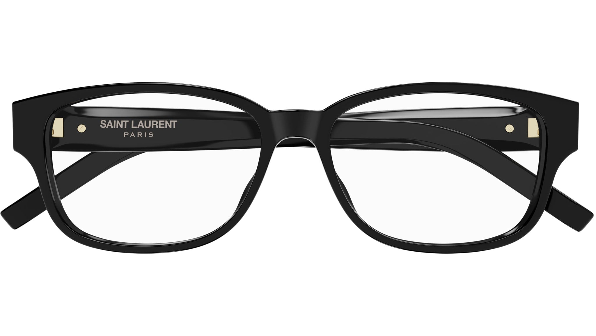 Saint Laurent SL M149/F Eyeglasses 001 Black Transparent - eye-oo.com