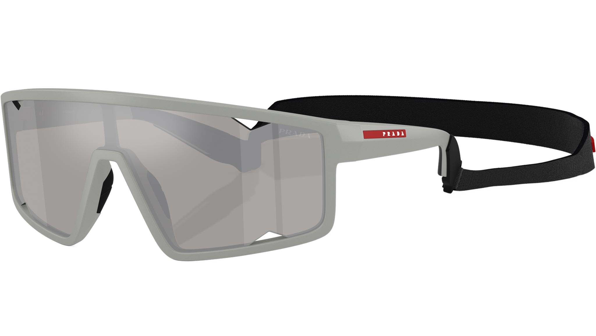 PS A03S Prada Linea Rossa Sunglasses 13Z05A Matt Iron Grey - eye