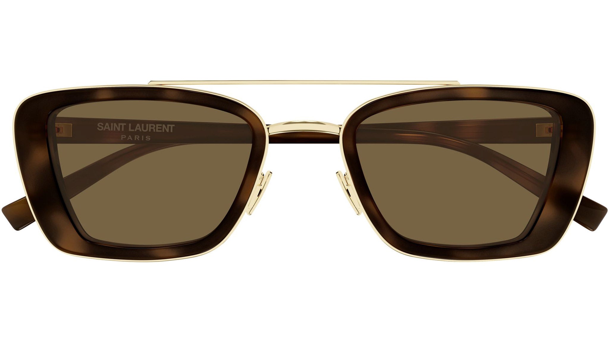 SL 825 Saint Laurent Sunglasses 002 Shiny Havana - eye-oo.com