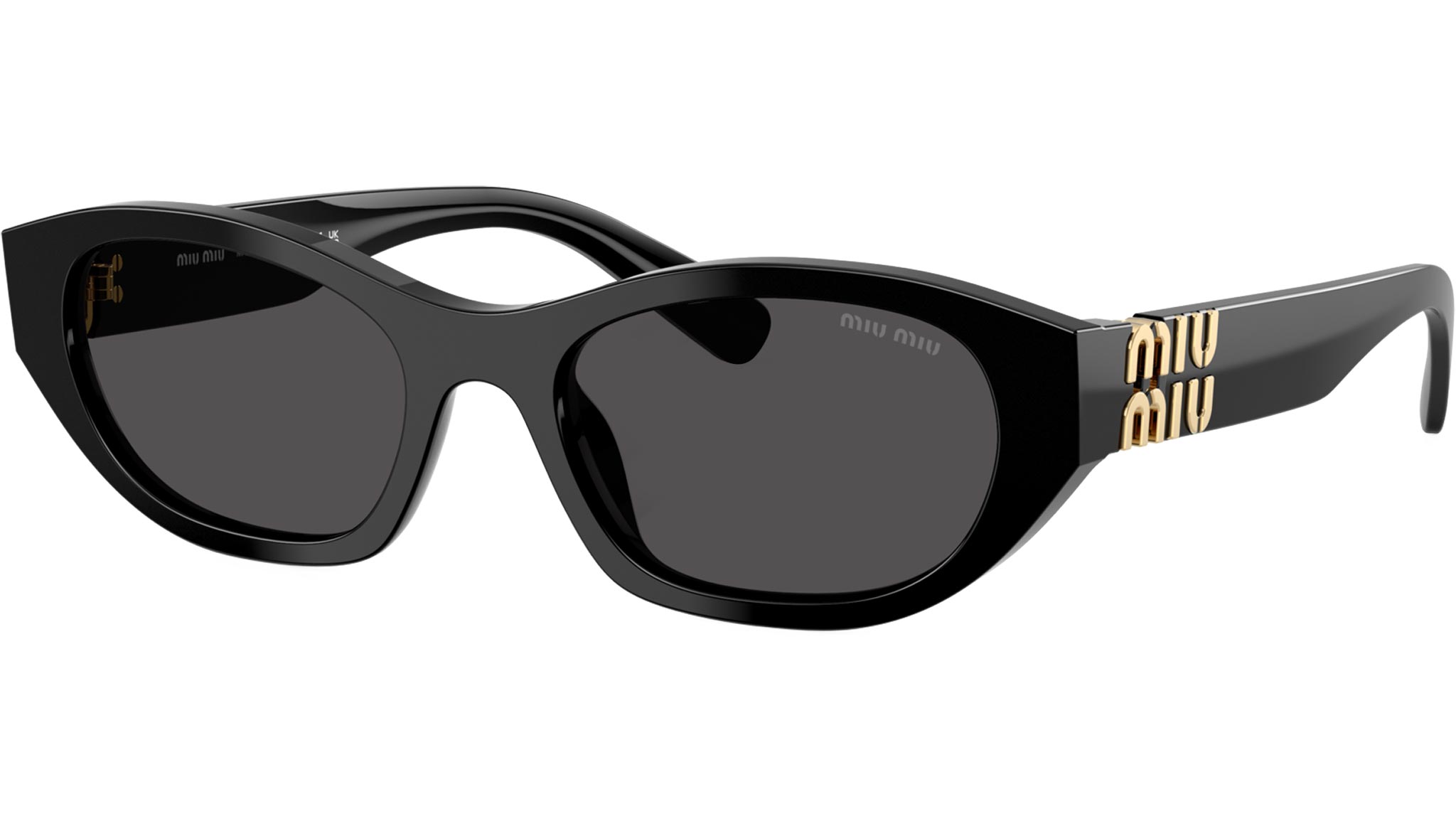 MU A03S Miu Miu Sunglasses 16K08Z Black - eye-oo.com
