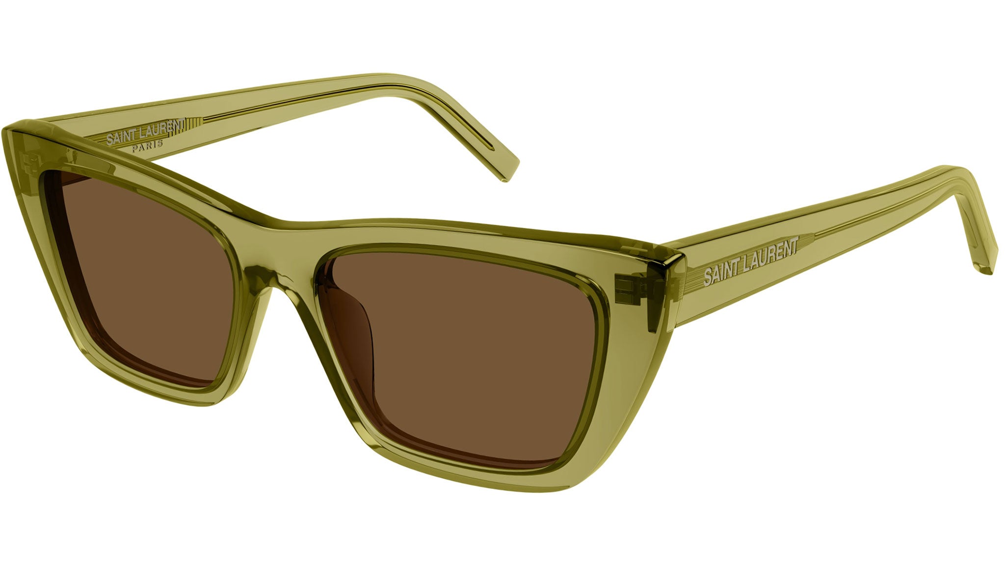 SL 276 MICA Saint Laurent Sunglasses 059 Shiny Green - eye-oo.com