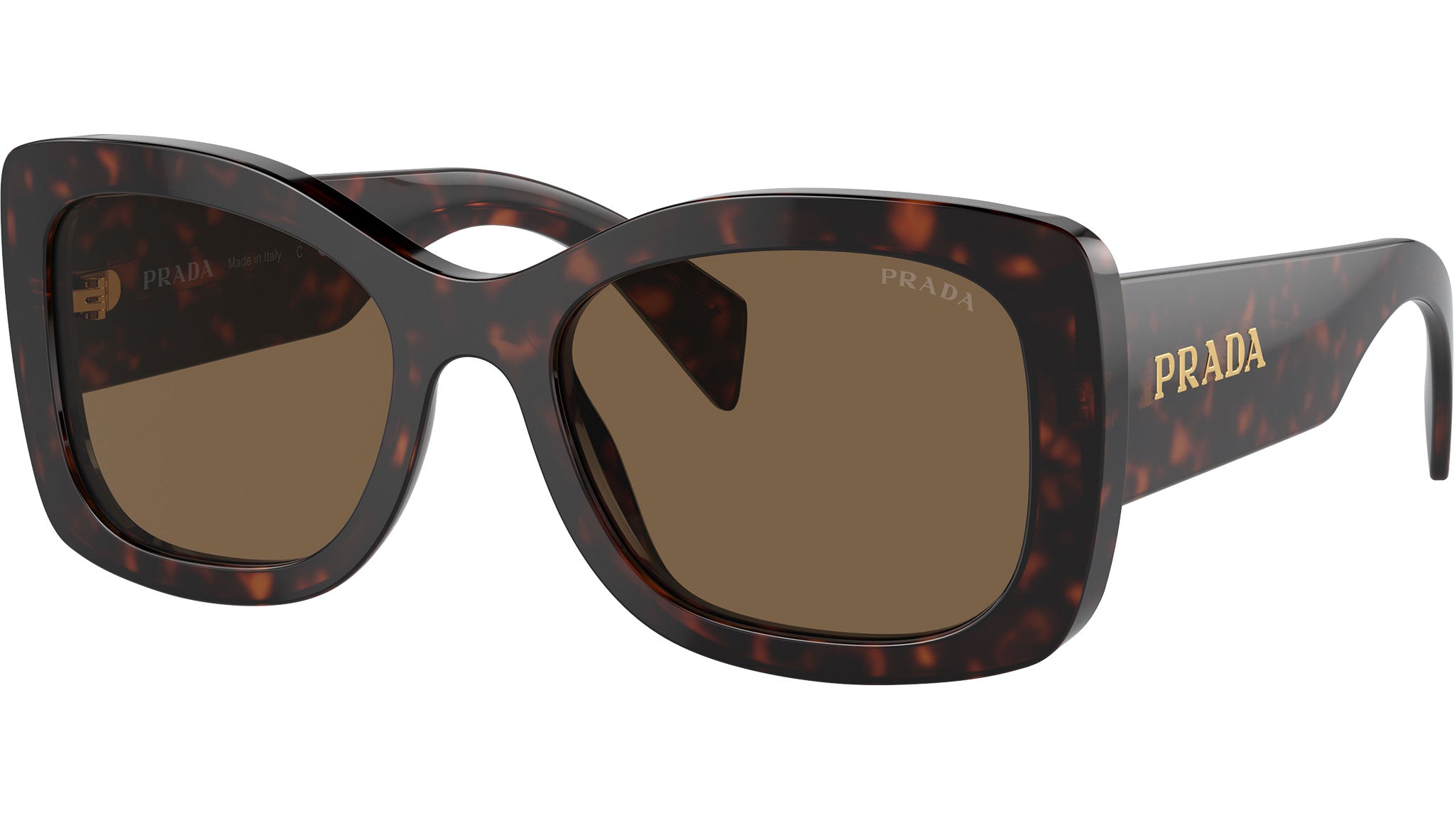 Prada PR A08S Sunglasses 16N5Y1 Tortoise - eye-oo.com