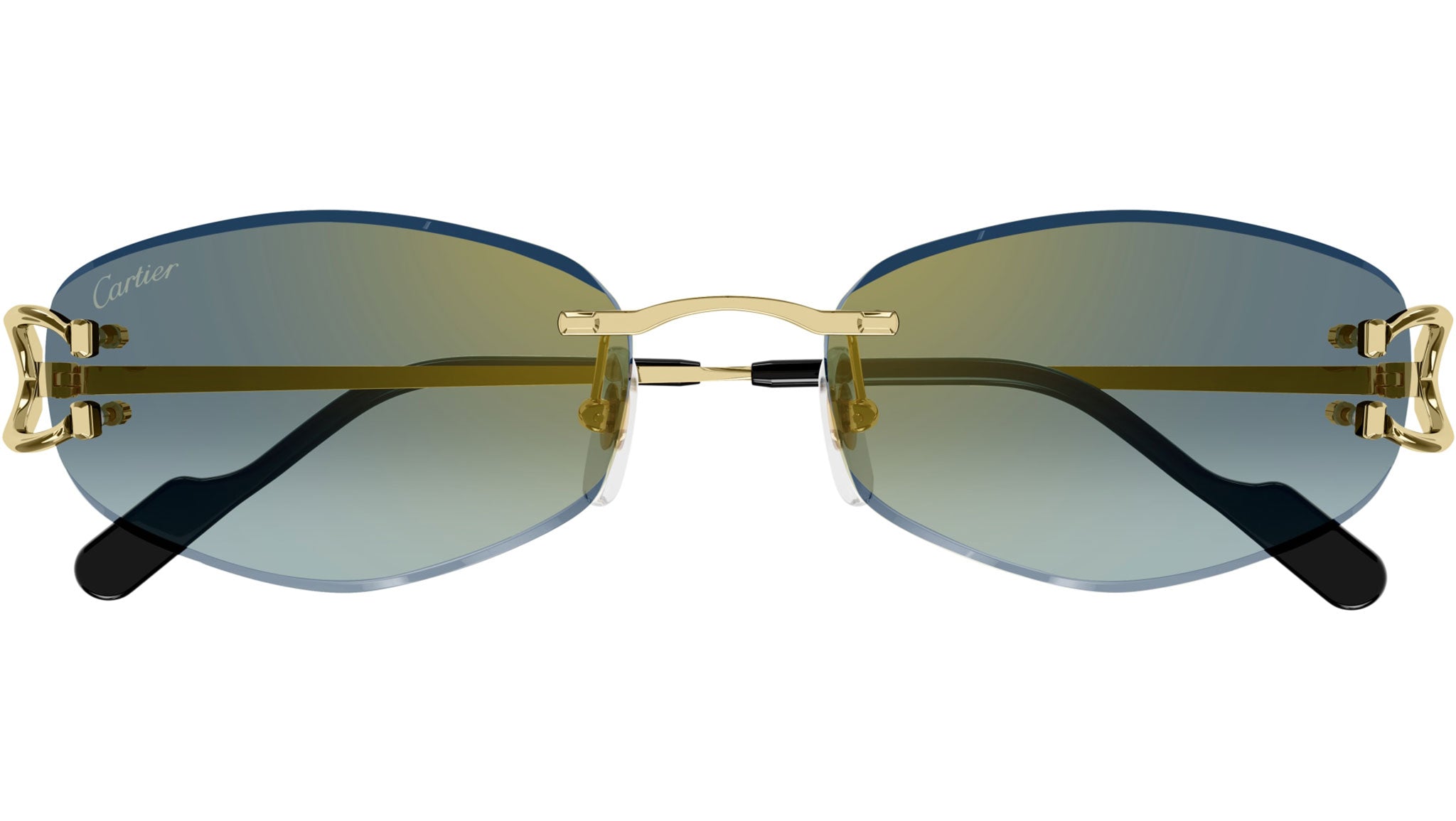 Cartier CT0467S 003 Sunglasses Shiny Gold - eye-oo.com