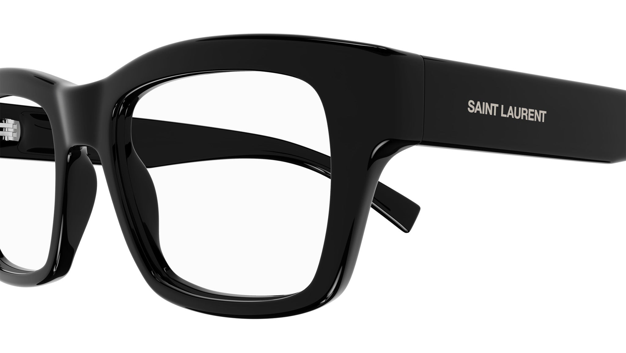 Saint Laurent SL 616 Eyeglasses 001 Shiny Black - eye-oo.com