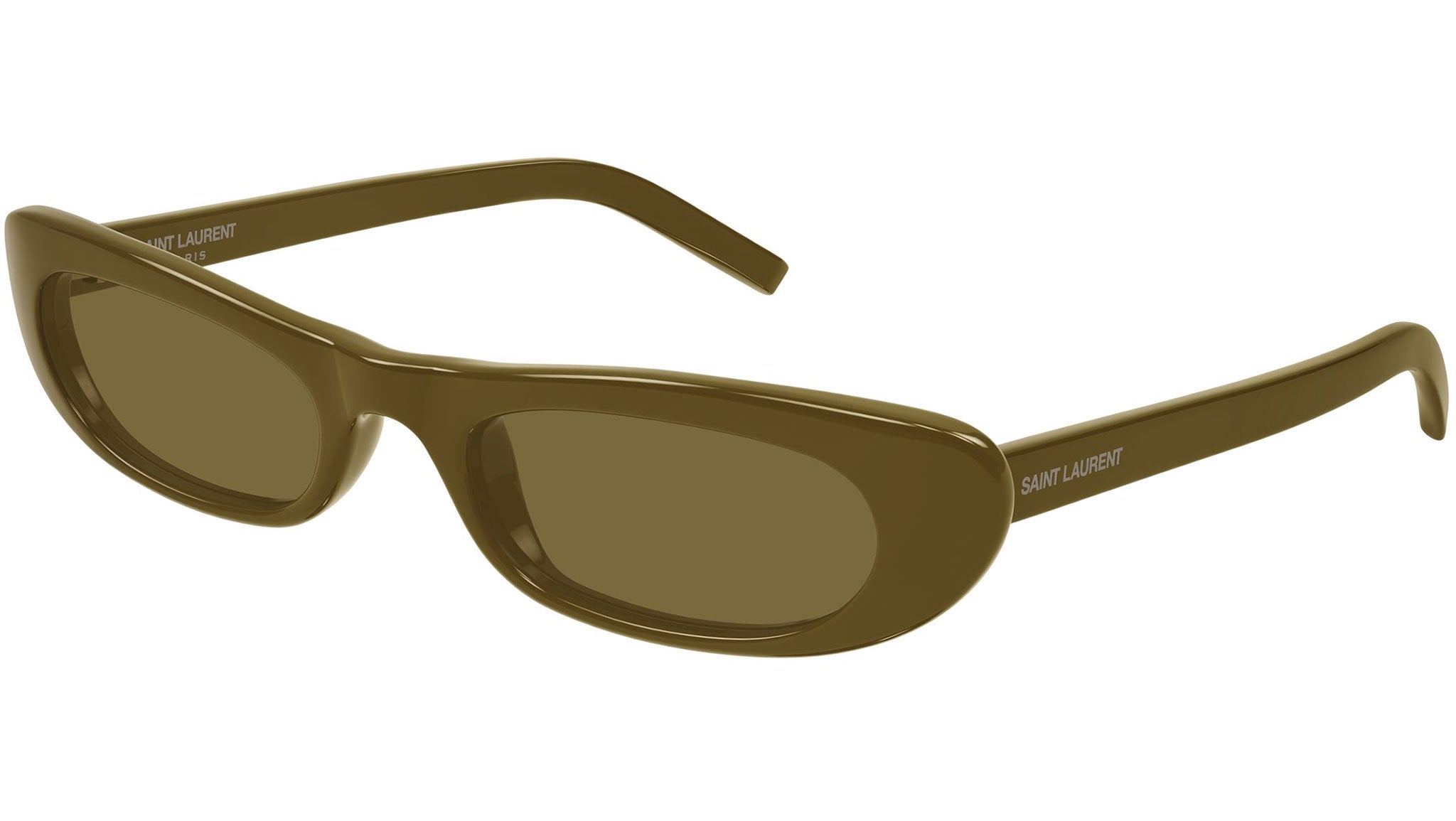 SL 557 SHADE Saint Laurent Sunglasses 006 Shiny Brown - eye-oo.com