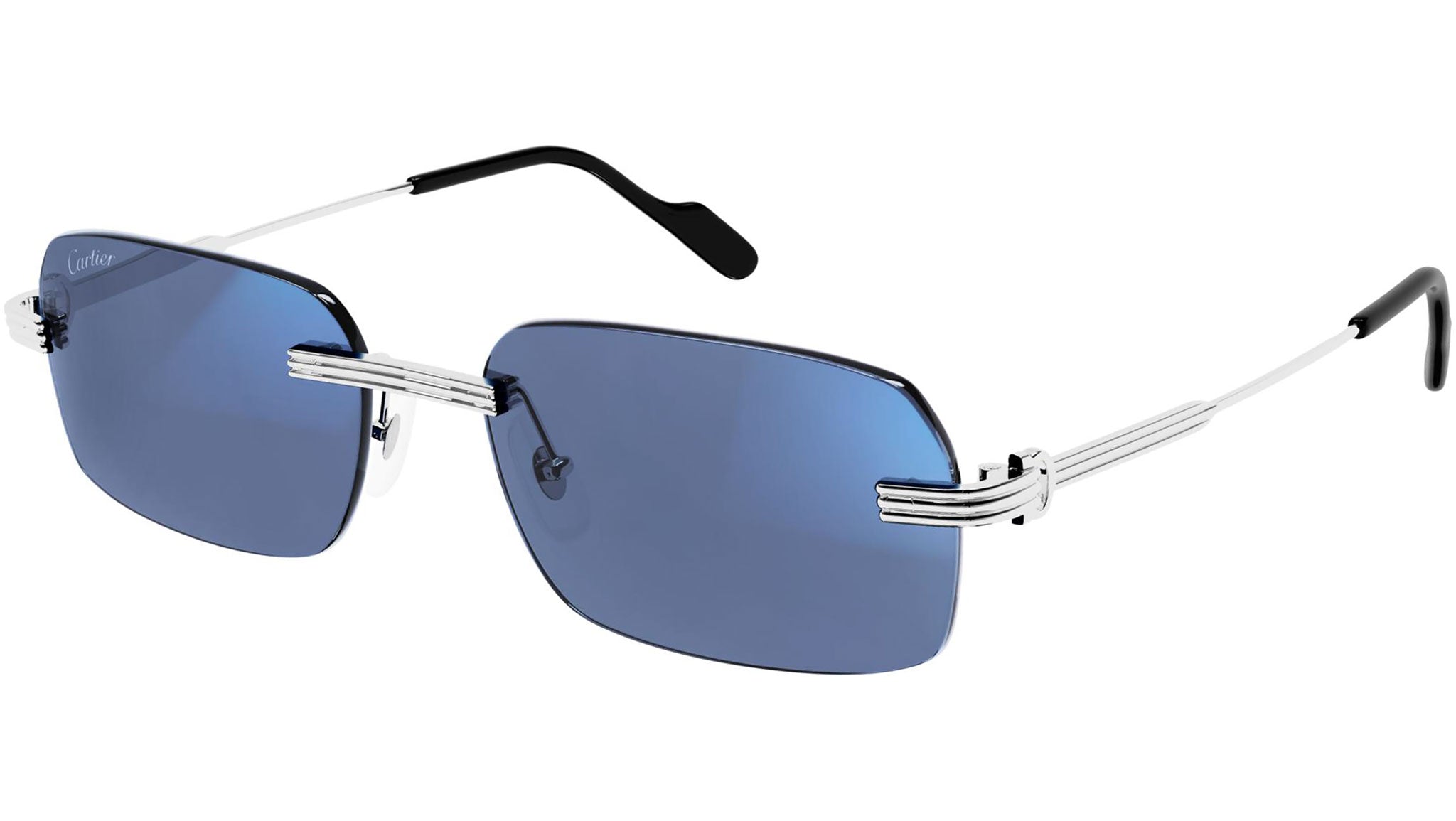 Cartier Première CT0271S Sunglasses 005 Shiny Silver - eye-oo.com