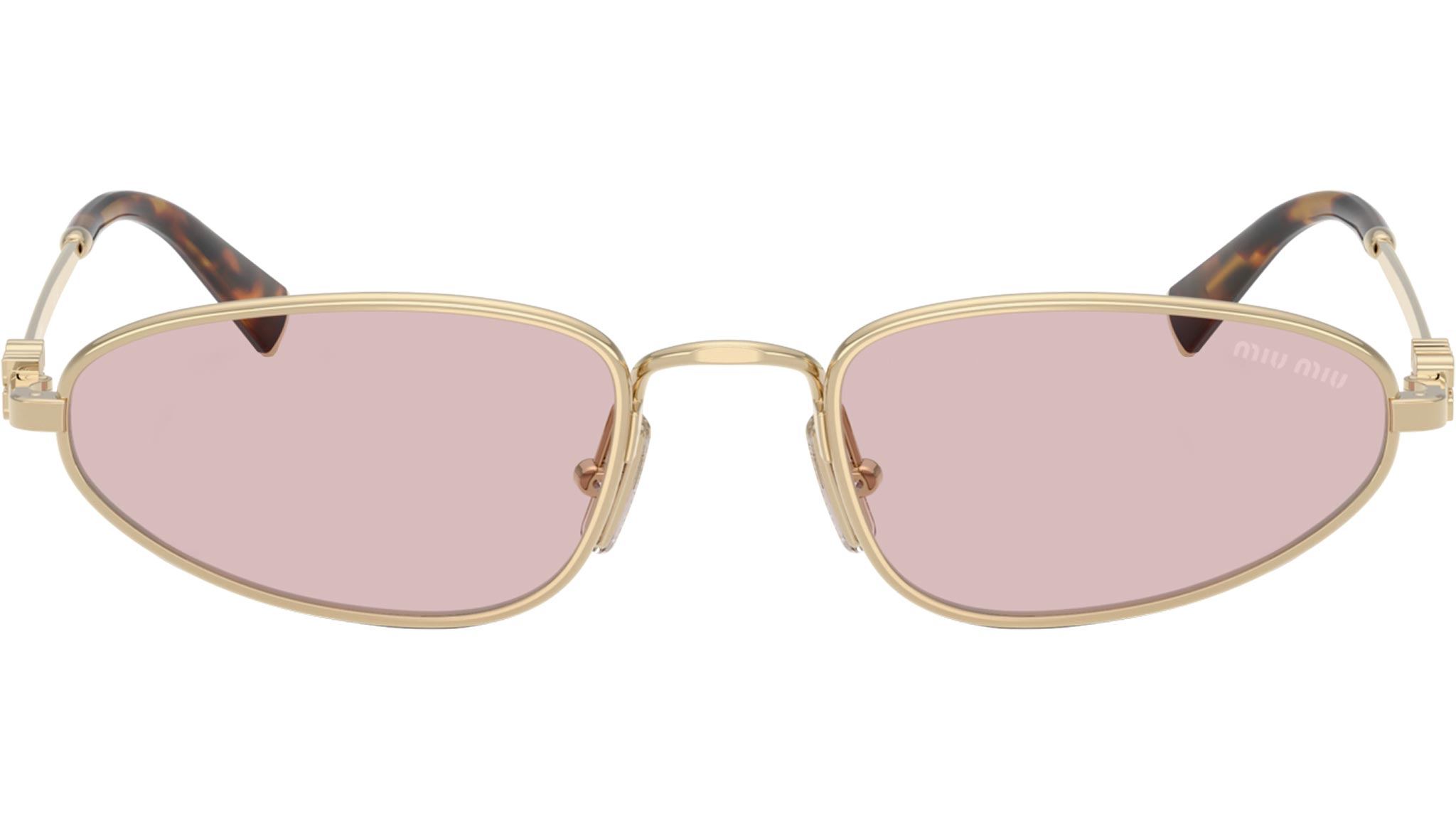 MU A52S Miu Miu Sunglasses ZVN4I0 Pale Gold - eye-oo.com
