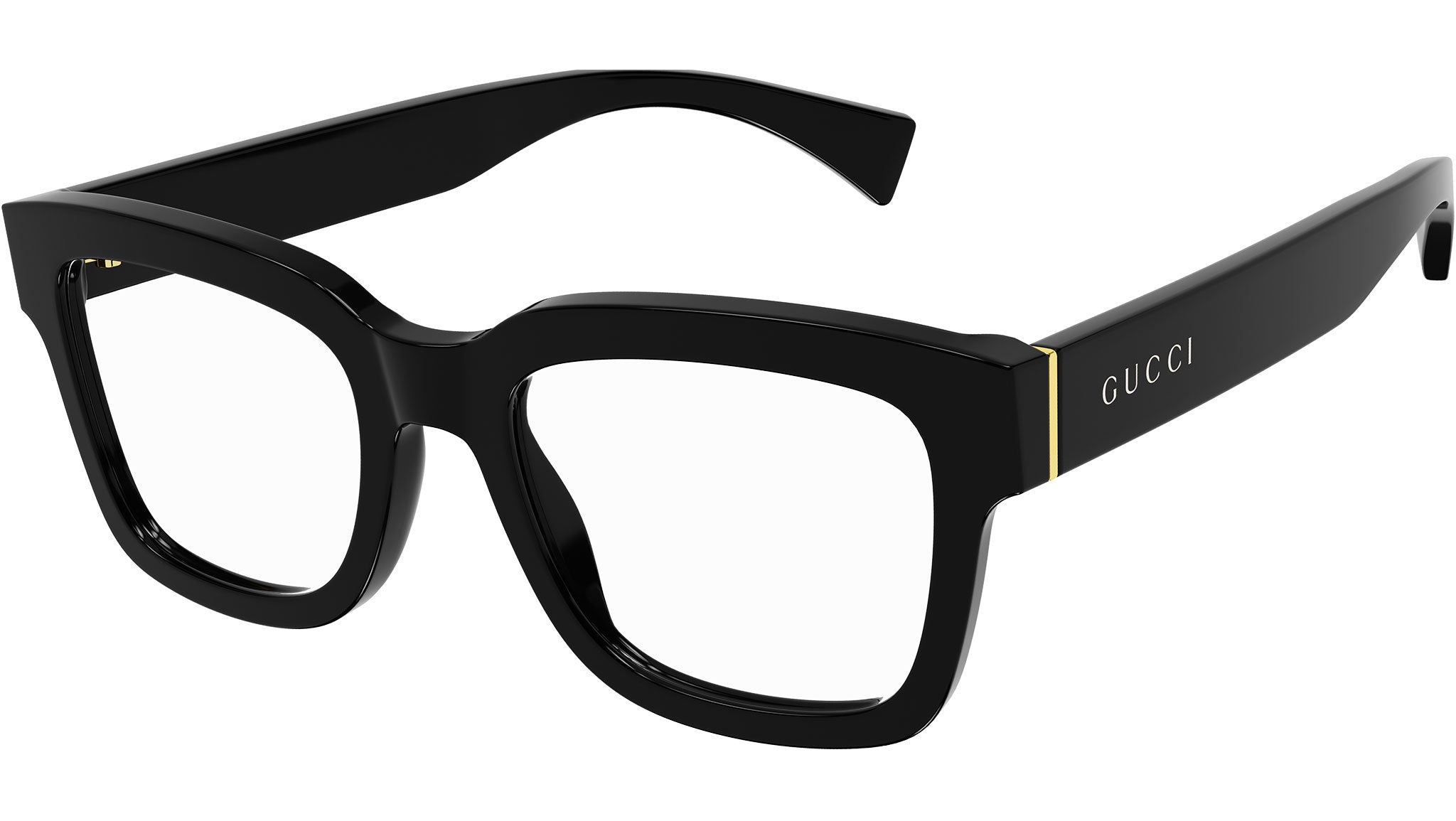 Black Gucci bold & classic black full-rim frame eyeglasses w/ signature Gucci Amazon.com: Eyeglasses Gucci GG 0026 O- 001 BLACK /, 53-17  main image 2