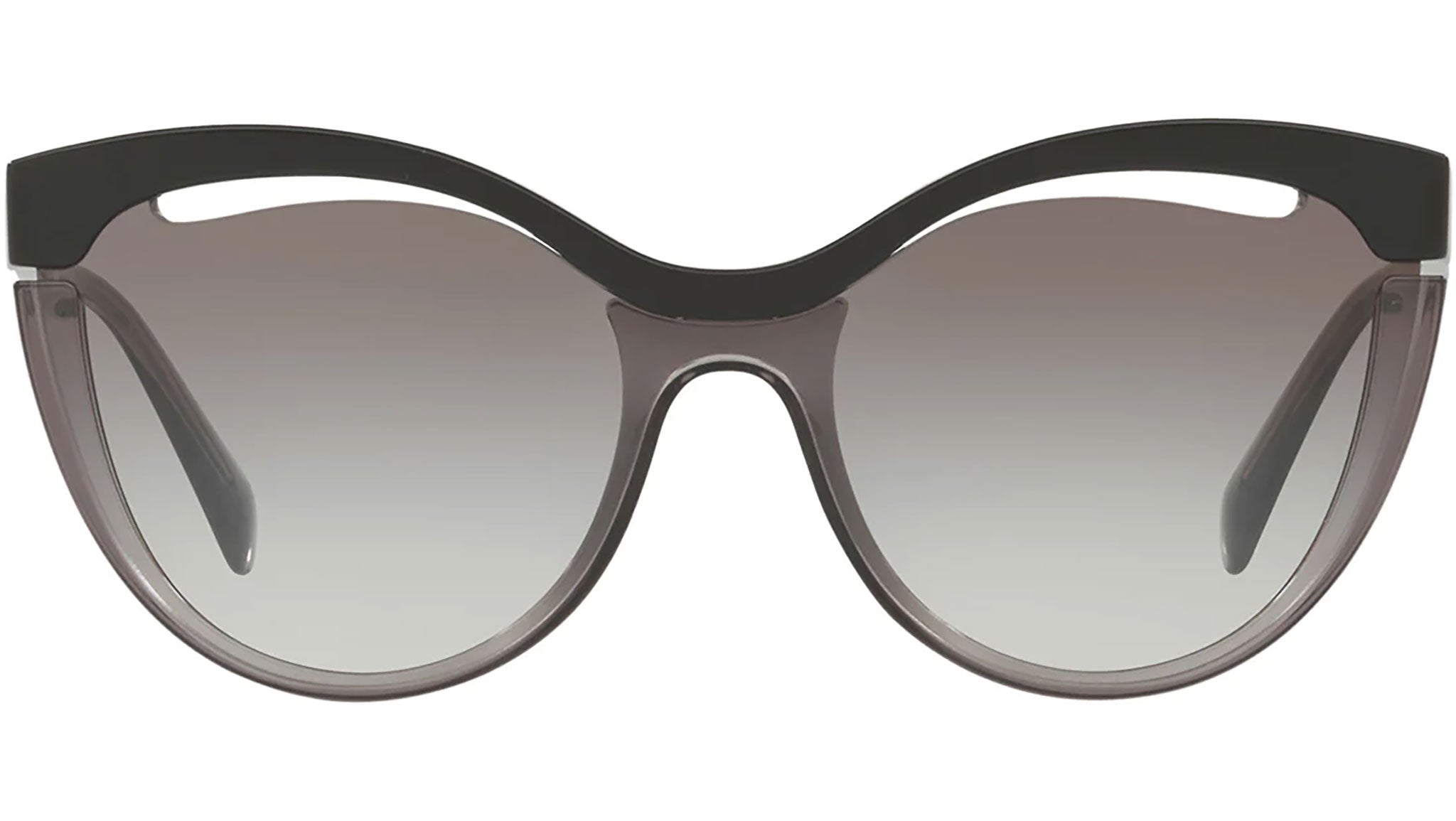 Miu Miu Black Sunglasses with Gradient Gray Lenses Miu Miu Oversize Gradient Sunglasses - Black Sunglasses  main image 3