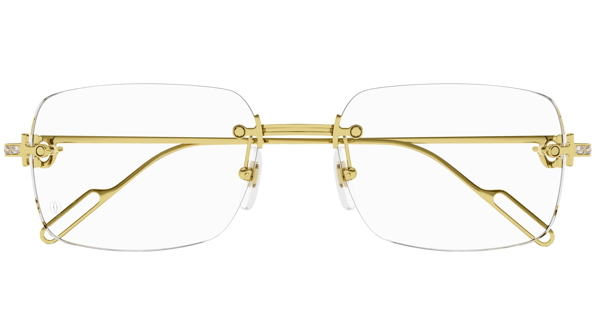 Cartier CT0621o Eyeglasses Gold Metal CT0421O Eyeglasses - Cartier Authorized Retailer  main image 3
