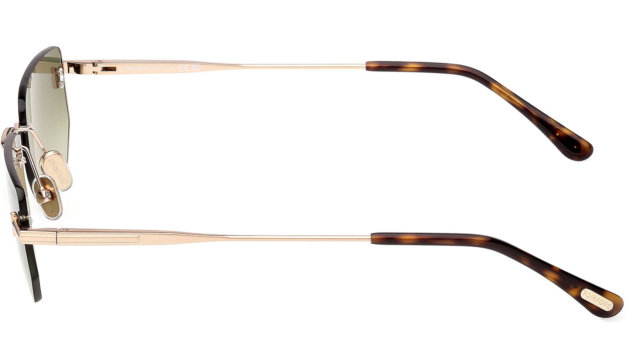 Tom Ford Sunglasses - Ivory and Gold Accents Amazon.com: Tom Ford MIKEL FT 1085 Ivory/Violet 54/17/140  main image 2