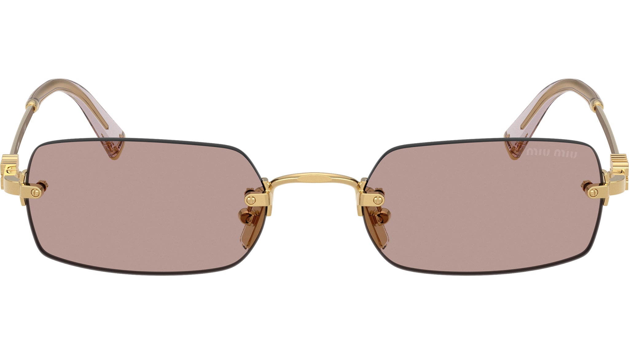 Miu Miu MUB50S Sunglasses 5AK20I Gold - eye-oo.com