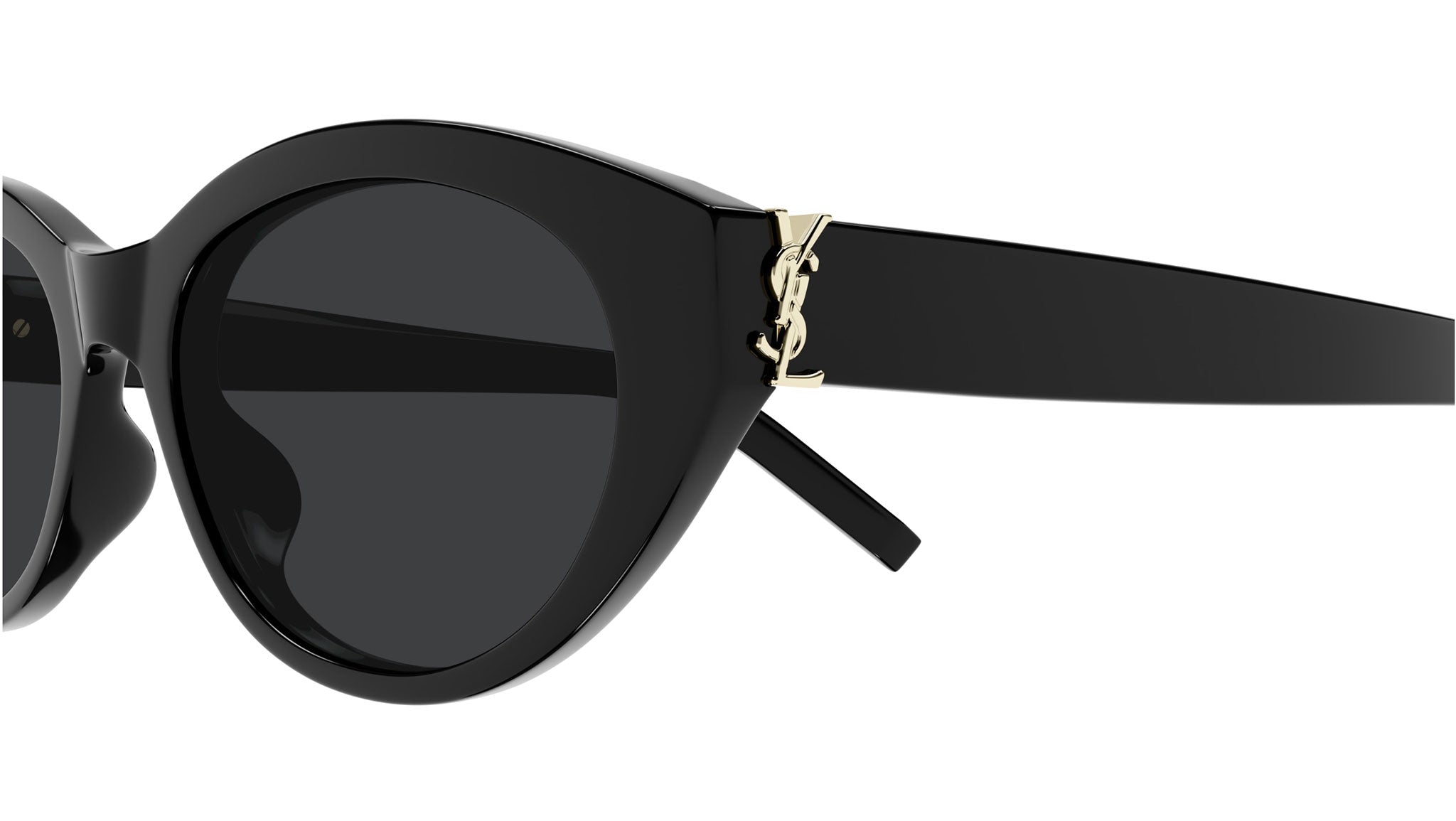 Saint Laurent SL M148/F 001 Oval Sunglasses Black - eye-oo.com