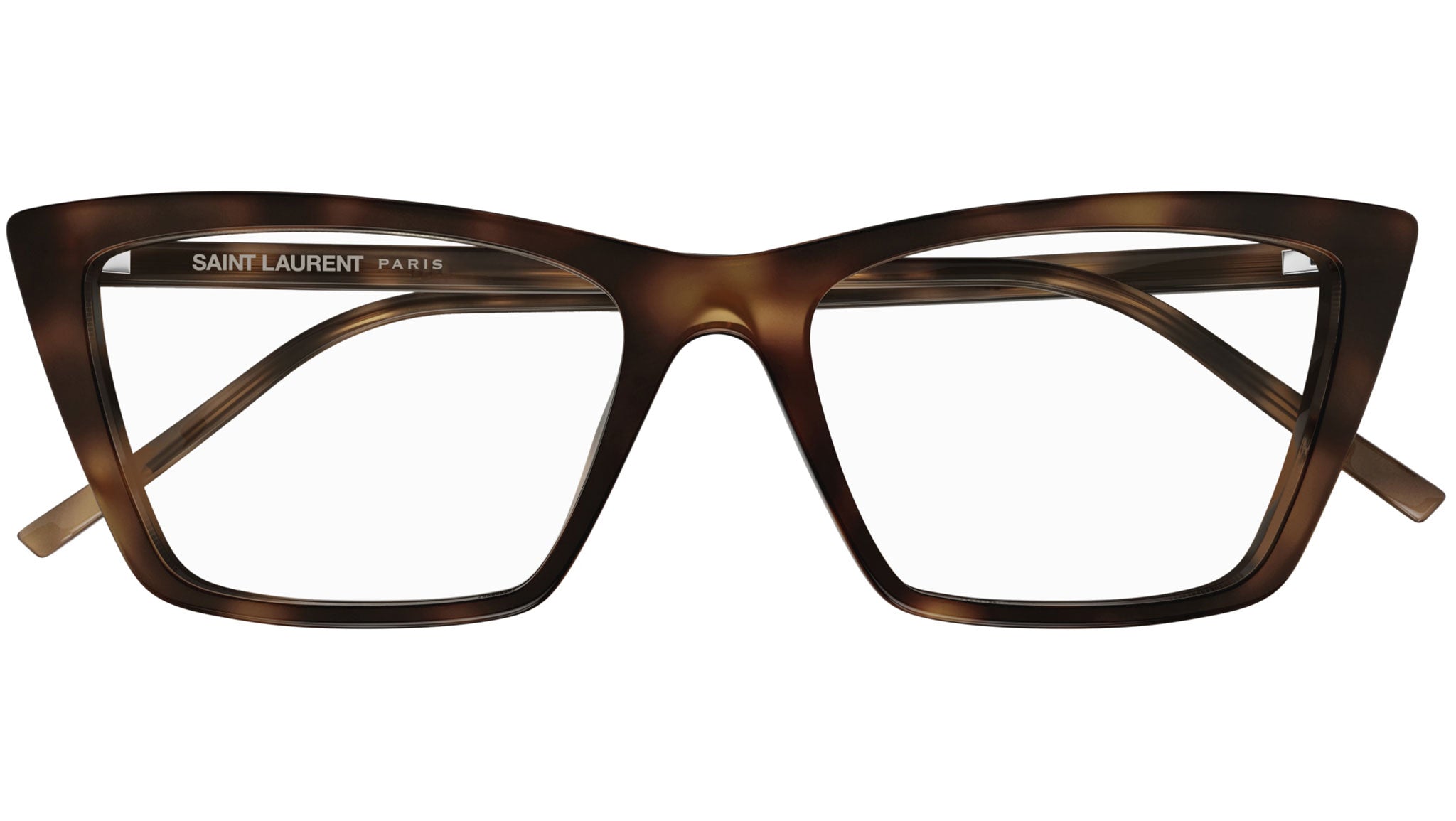 Saint Laurent SL 737 MICA THIN OPT 003 Shiny Havana Glasses - eye