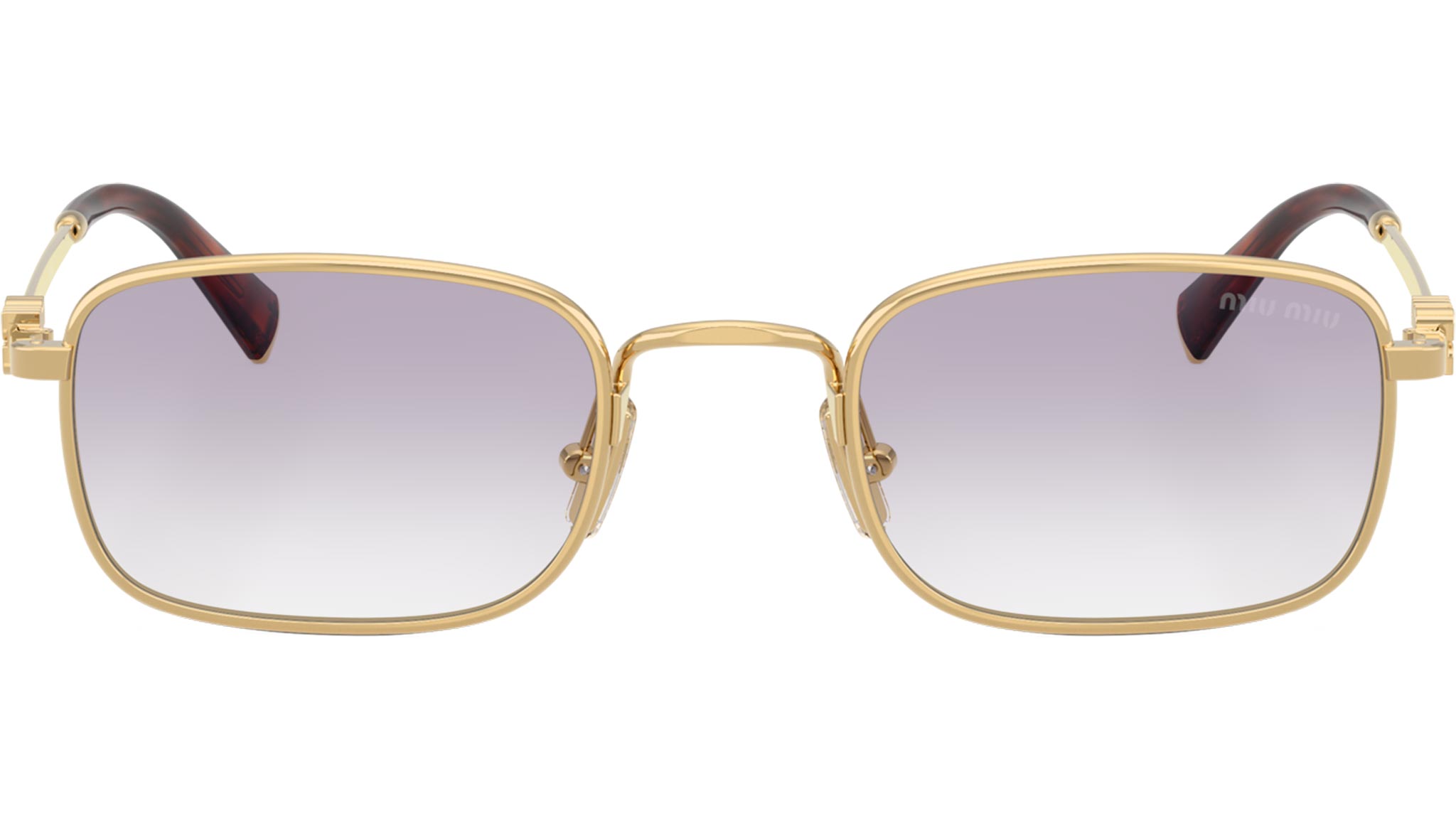 MU A53S Miu Miu Sunglasses 5AK04O Gold - eye-oo.com display picture 1