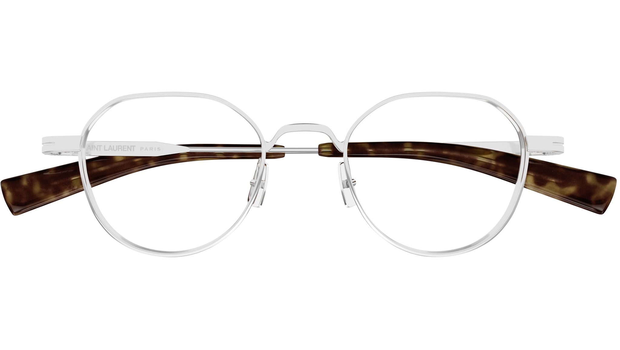 Saint Laurent SL 730 002 Shiny Silver Glasses - eye-oo.com