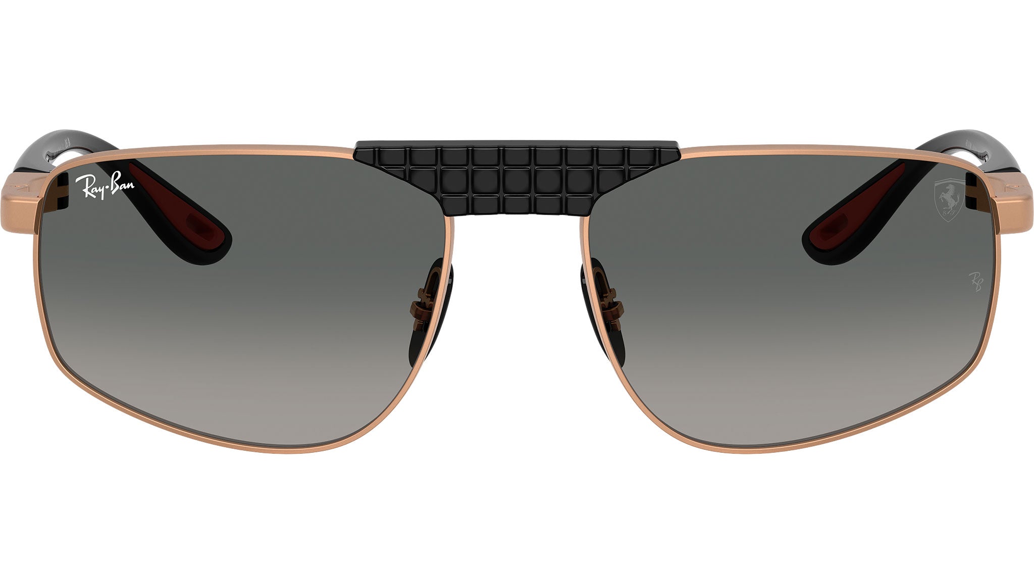 Matte rose gold ray bands Ray-Ban Round Reverse RBR0103S sunglasses for men or women  main image 3