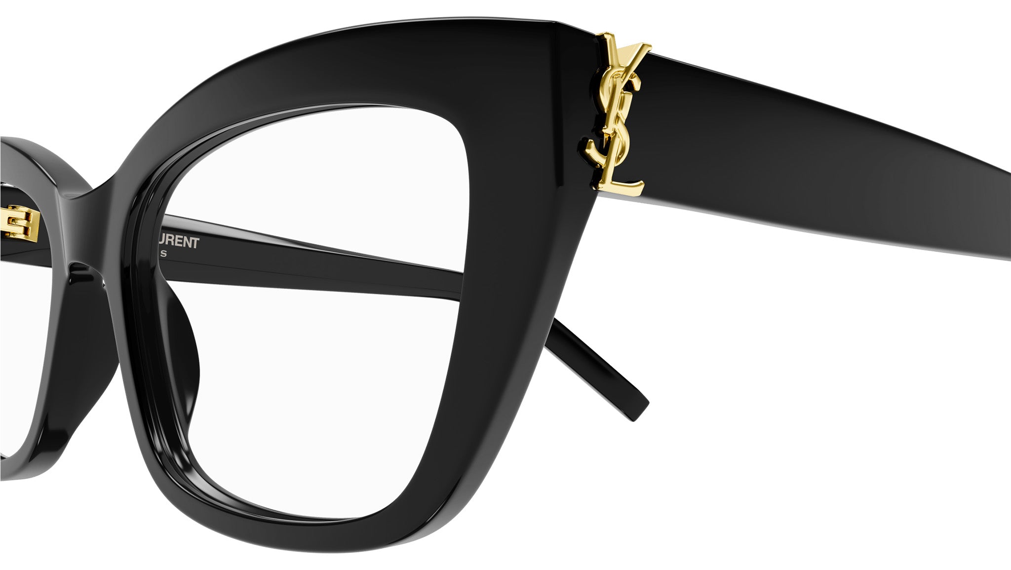 Saint Laurent Sl M117 Linea Monogram Geometric Cat Eye Optical Frame - NWT Yves Saint Laurent Glasses SL-M117 002 main image 4
