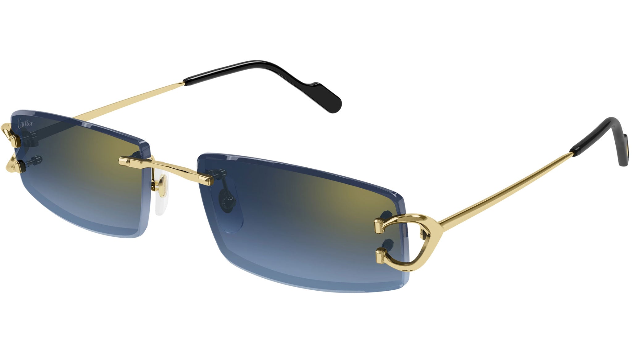 Cartier CT0465S 002 Sunglasses Shiny Gold - eye-oo.com