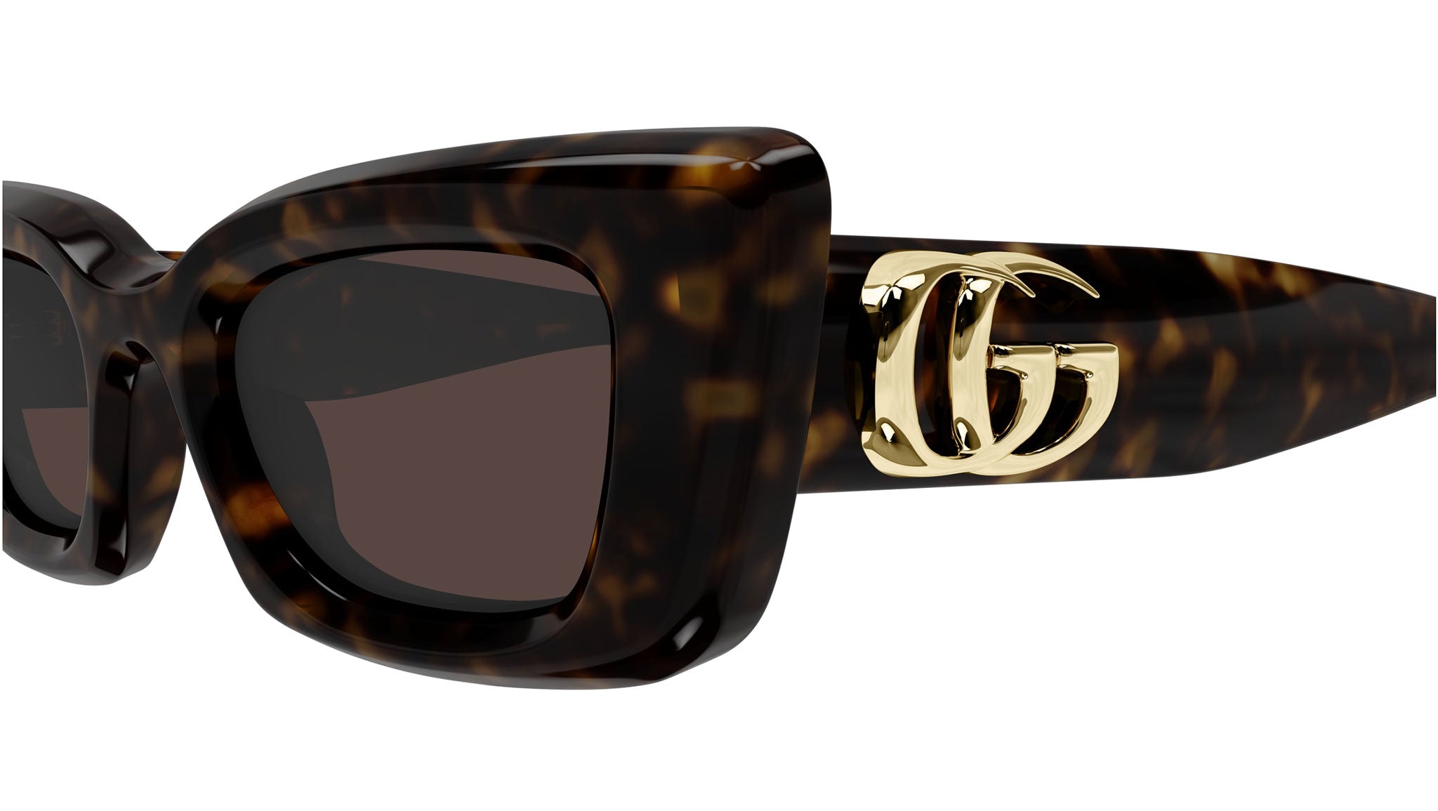 NEW Gucci GG1827S Brown Havana Cat Eye Sunglasses Gucci GG1827S 002 Sunglasses Women main image 3