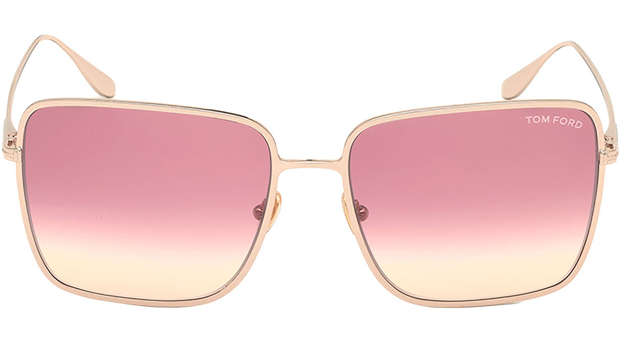 Tom Ford Heather FT0739 Sunglasses 28T Shiny Rose Gold - eye  display picture 1