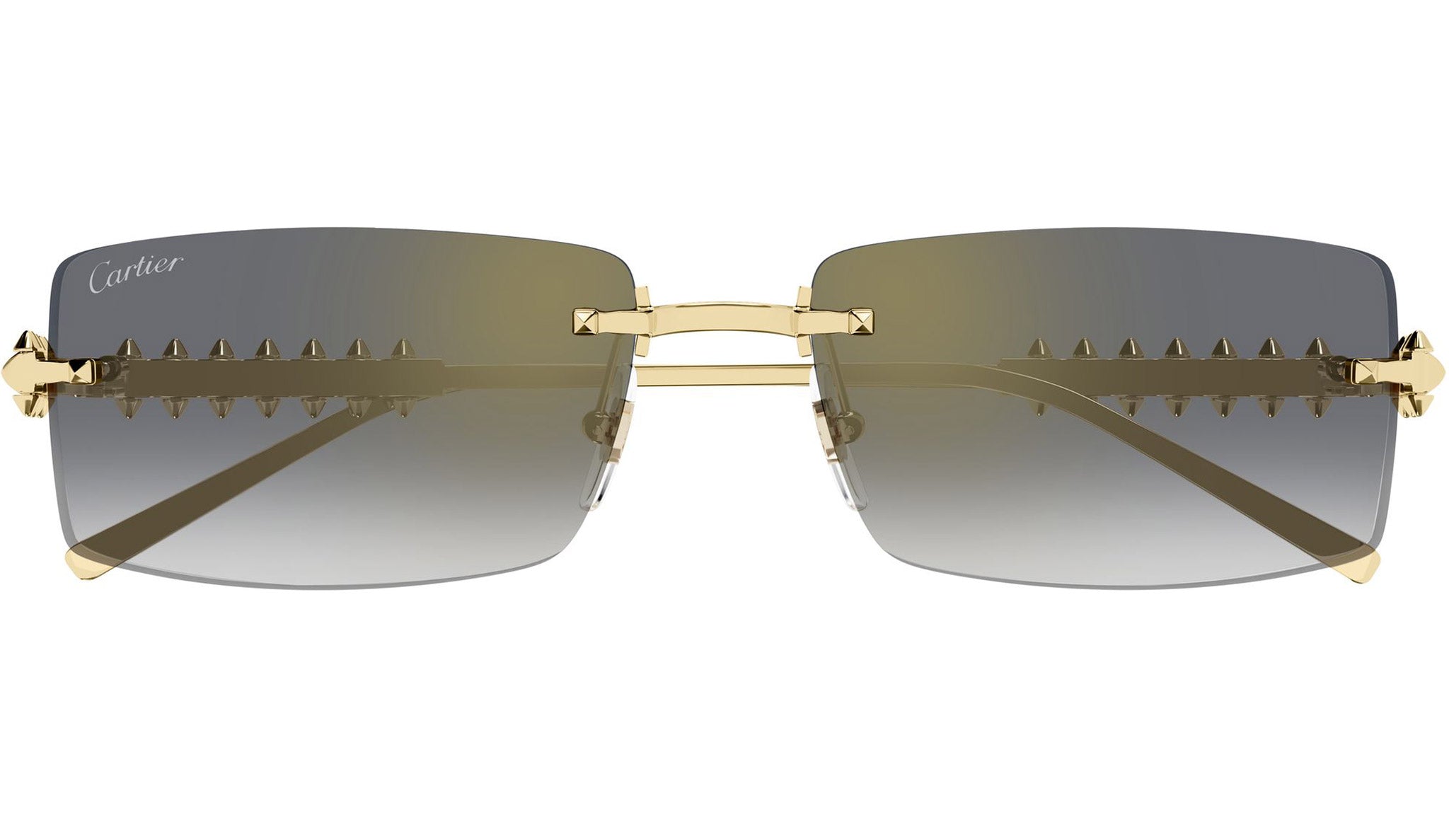 Cartier CT0604S Sunglasses 001 Shiny Gold - eye-oo.com display picture 1