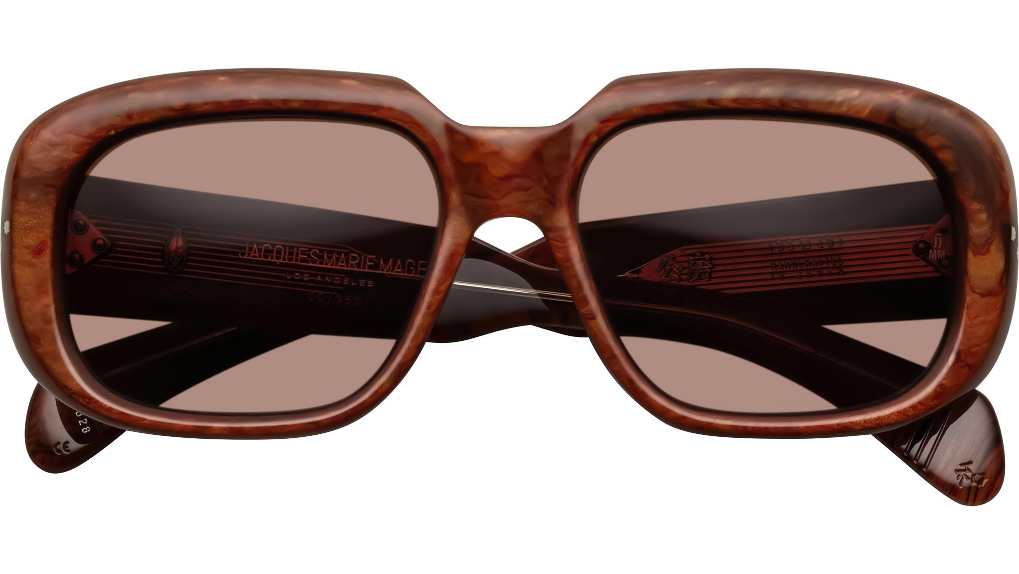 Lunettes De Soleil Jacques Marie Mage Monture Kobo Noir - Fabriquées Au Japon, Occasion état Impeccable