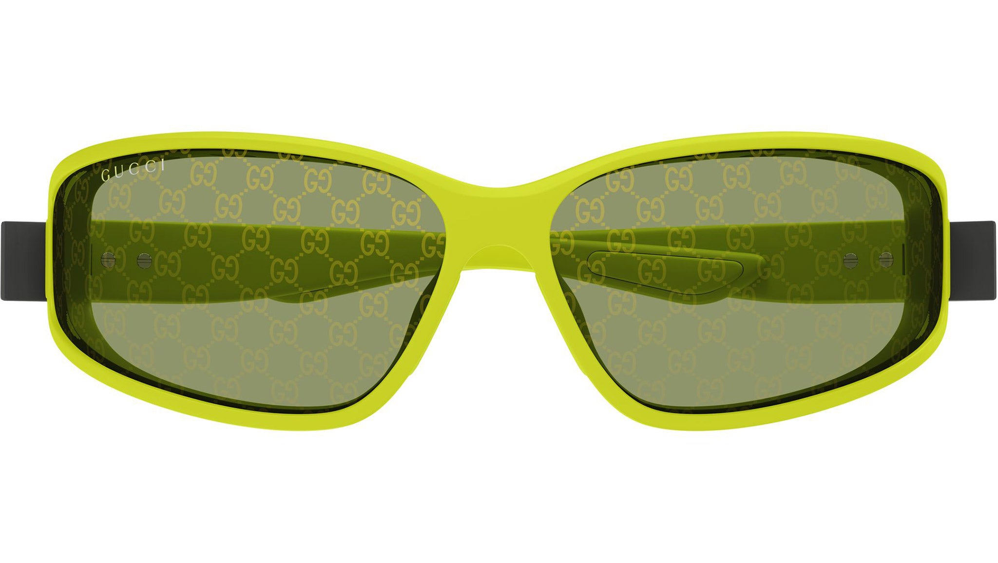 Gucci GG2011S 002 Green Geometric Sunglasses - Main Image