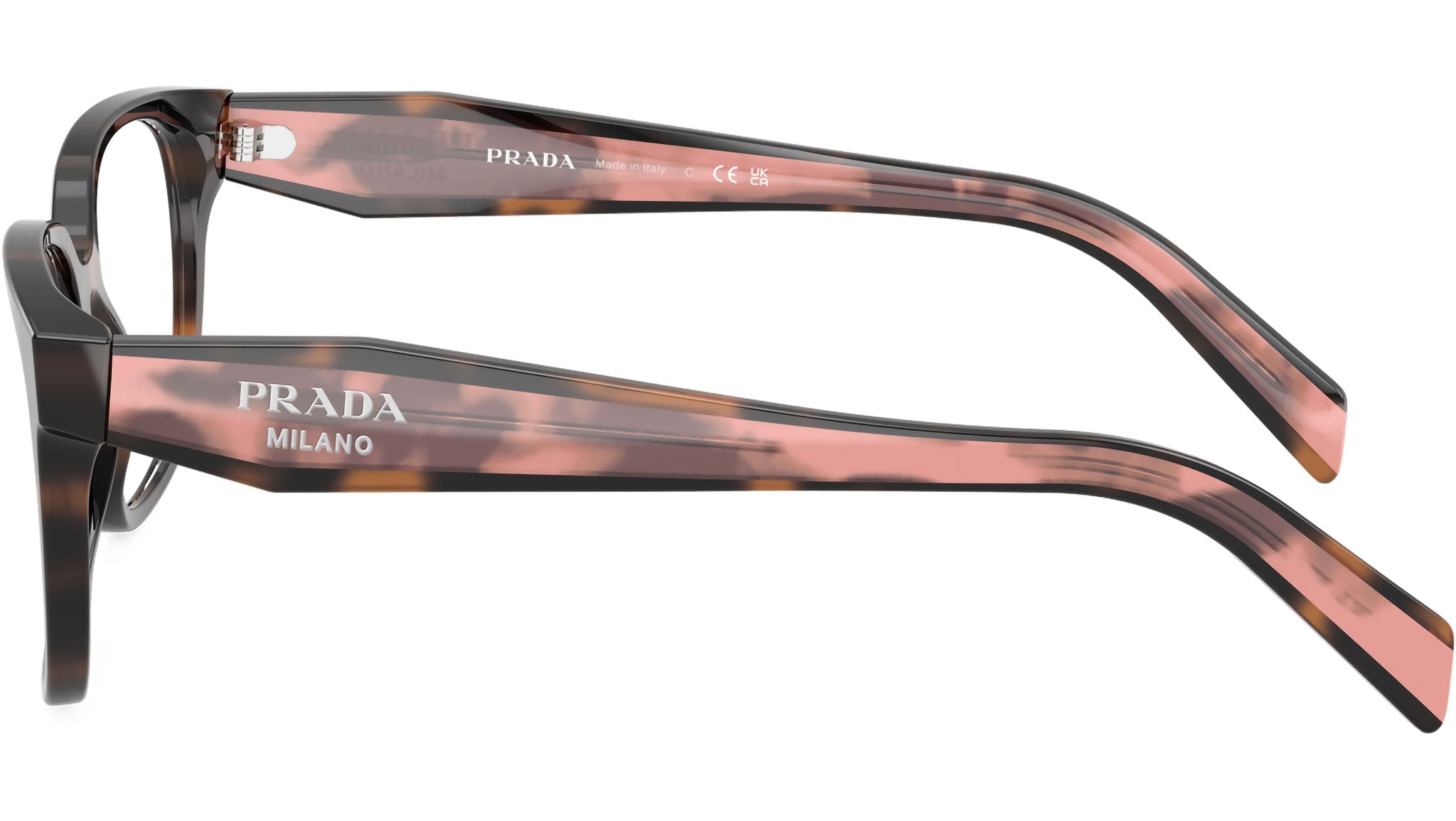 PR 17ZV Prada Glasses 23A1O1 Mauve Tortoise - eye-oo.com