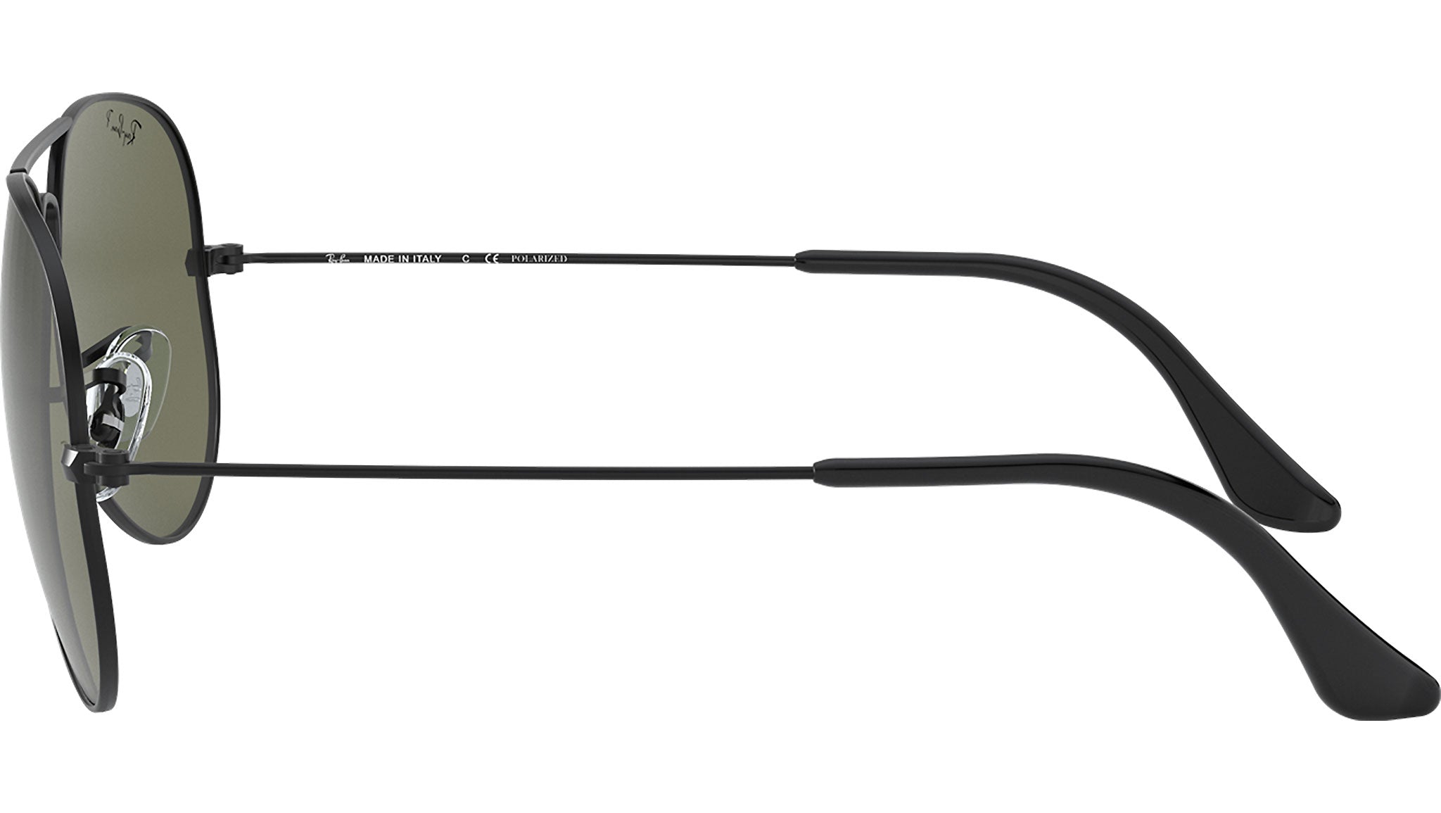 Ray-Ban Black Large Aviator Sunglasses Made in Italy Aviator Max RB3925 Ray-Ban Sunglasses 002/31 Black - eye-oo.com main image 2