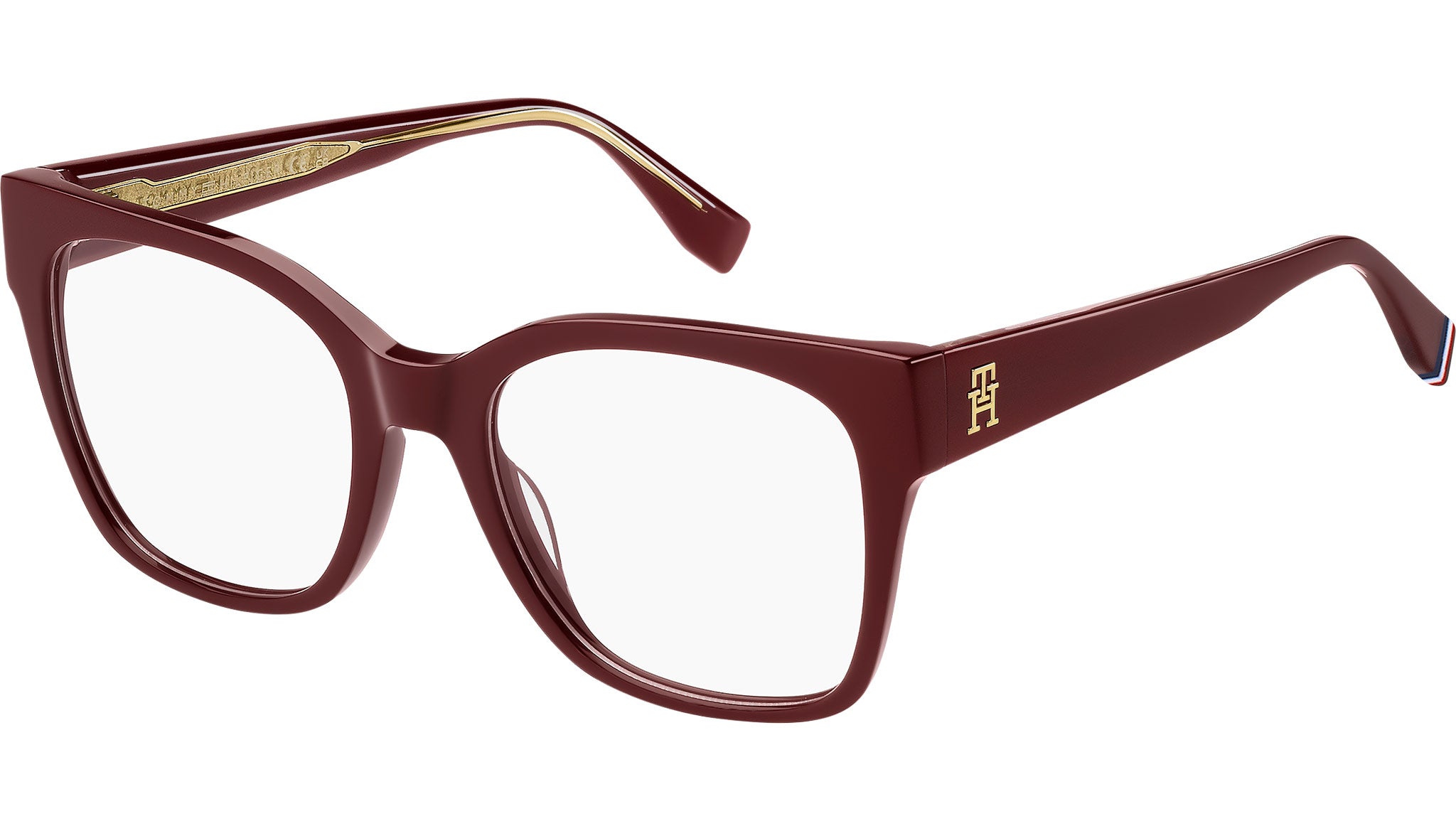 TH 2157 Tommy Hilfiger Optical Frame LHF Burgundy - eye-oo.com