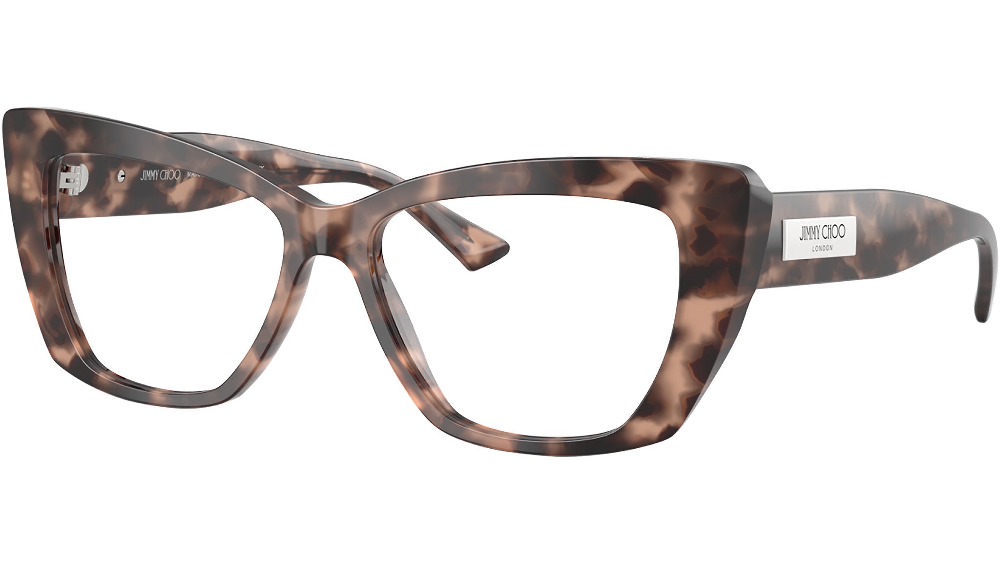 JC3036 Jimmy Choo Glasses 5070 Opal Pink Havana - eye-oo.com