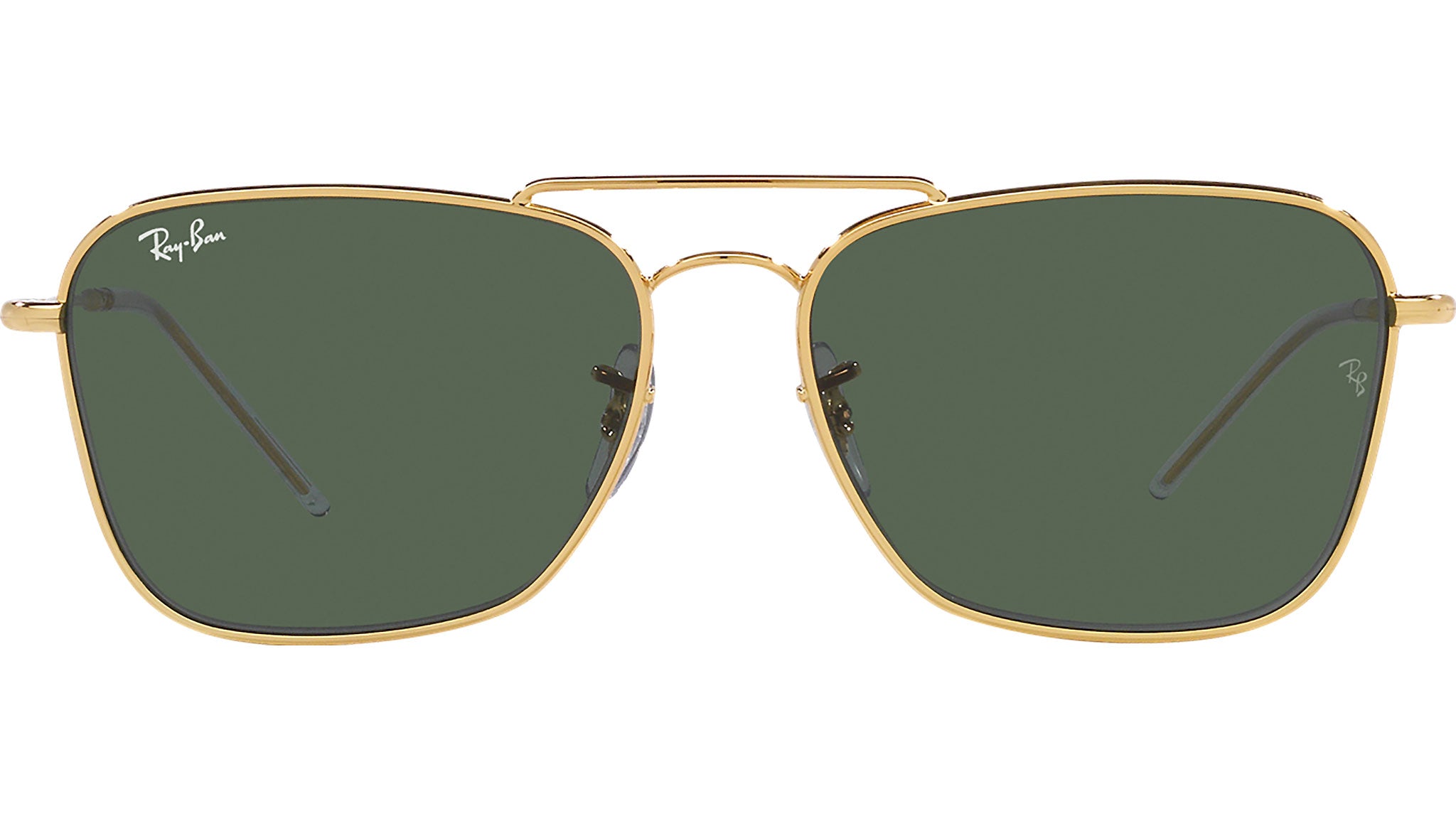 Ray-Ban Caravan Reverse RBR0102S 001/VR Gold Sunglasses - eye-oo.com