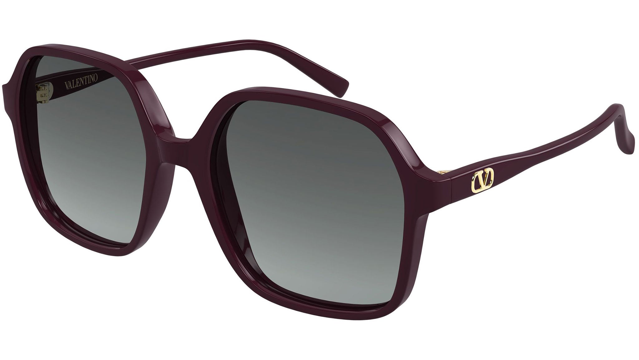 Valentino VG0018S Sunglasses 003 Violet Grey Rectangular - eye-oo.com