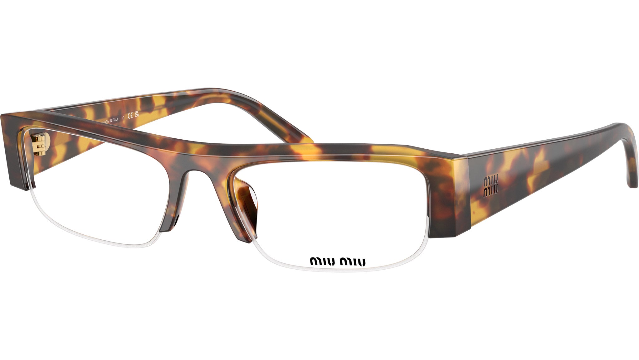 MIU MIU ヘアピン オロトータルトゥ Lサイズ MU 04ZS Miu Miu Sunglasses 14L4I0 Honey Havana - eye-oo.com