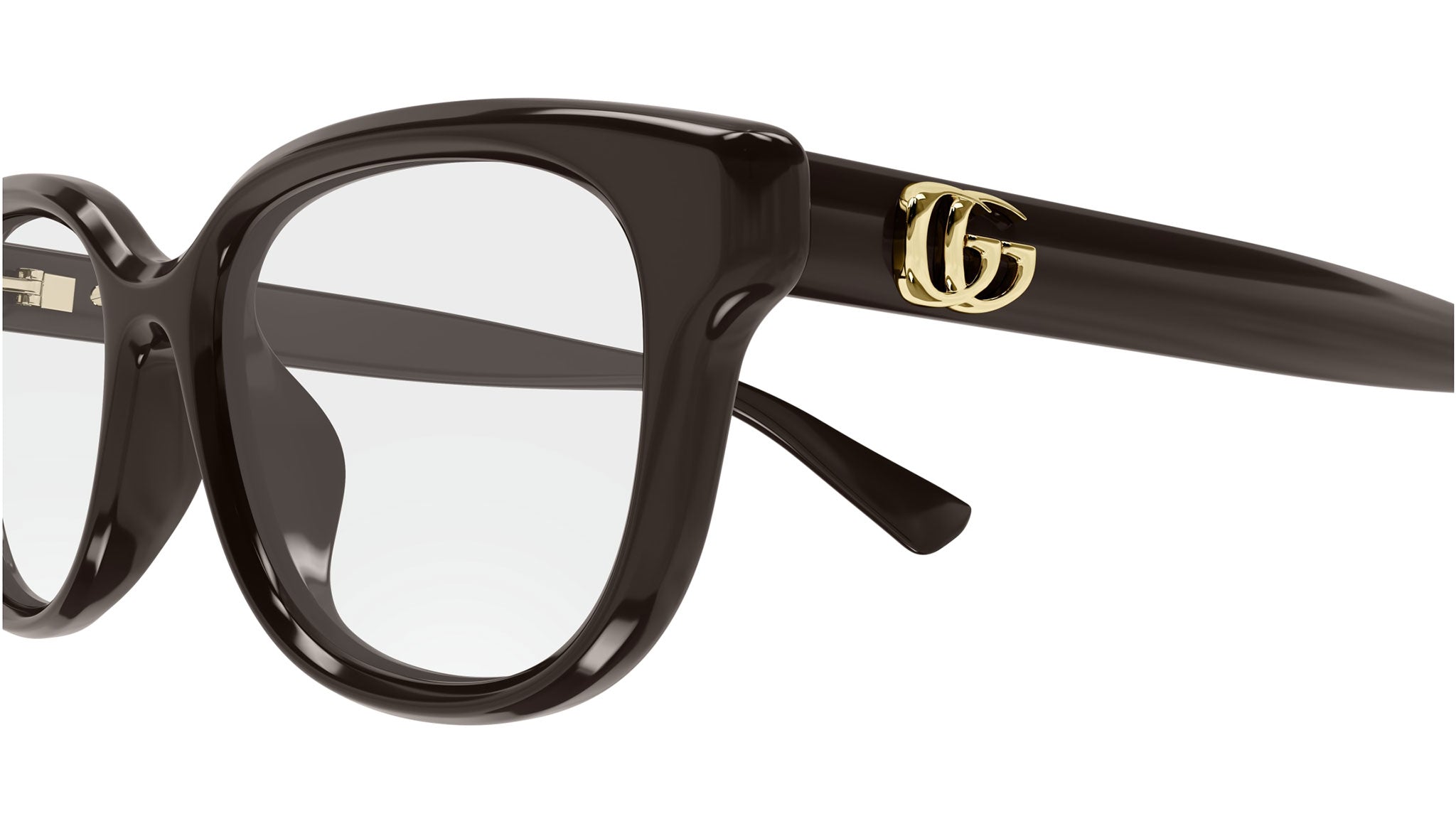 Gucci GG1833OK 004 Brown Rectangular Glasses - eye-oo.com