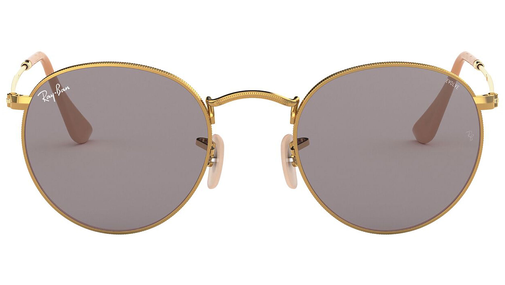 Ray-Ban Round Metal RB3447 9064V8 Gold Sunglasses - eye-oo.com